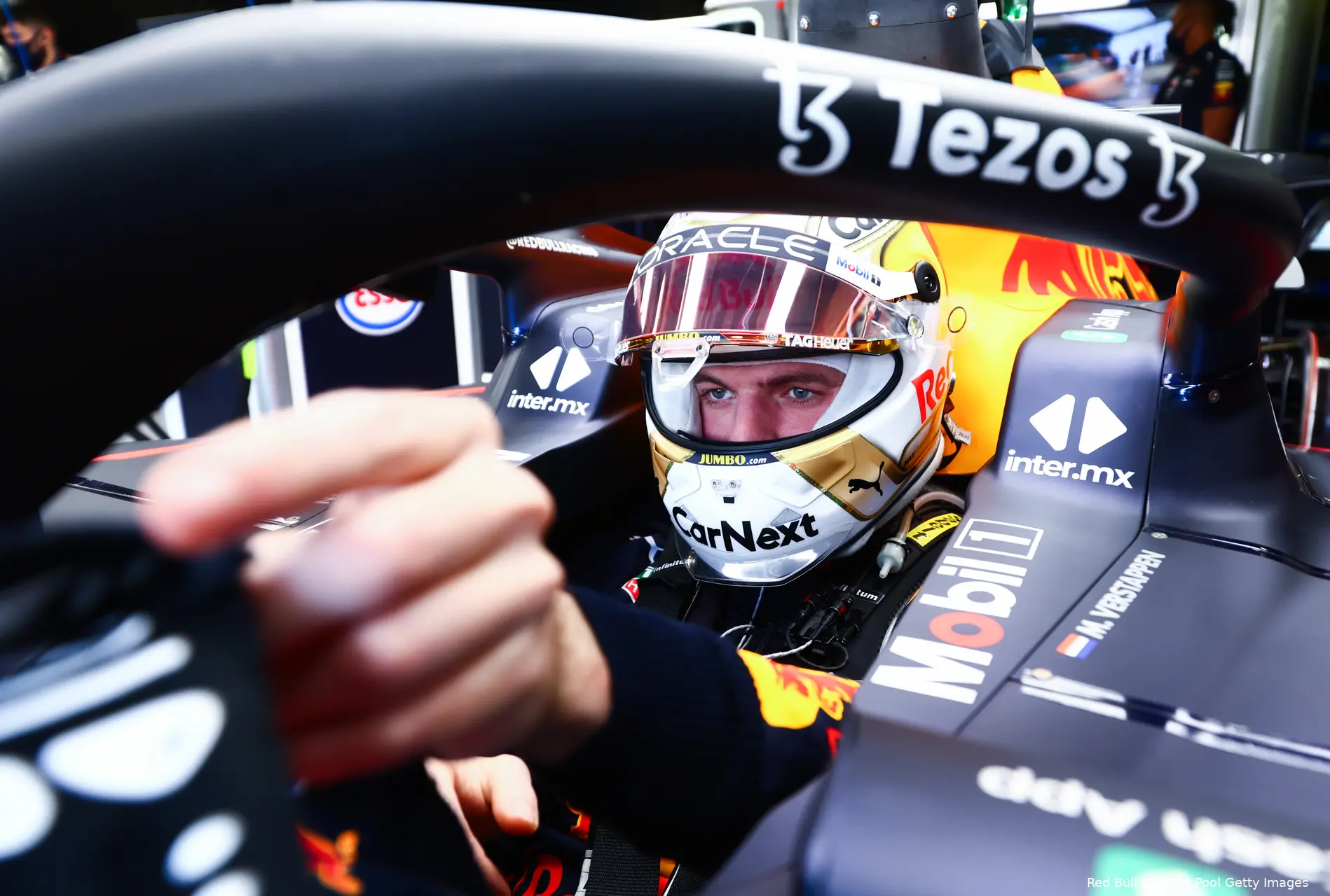 Max Verstappen australie cockpit helm