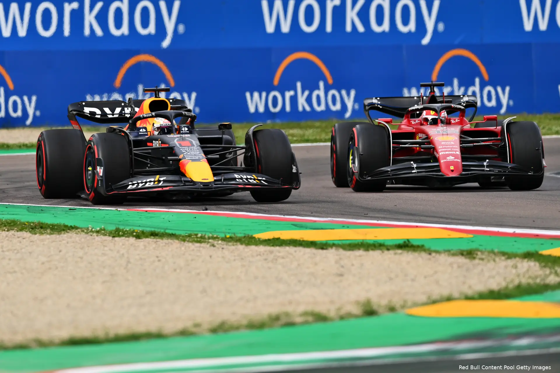 verstappen leclerc sprintrace imola 2022