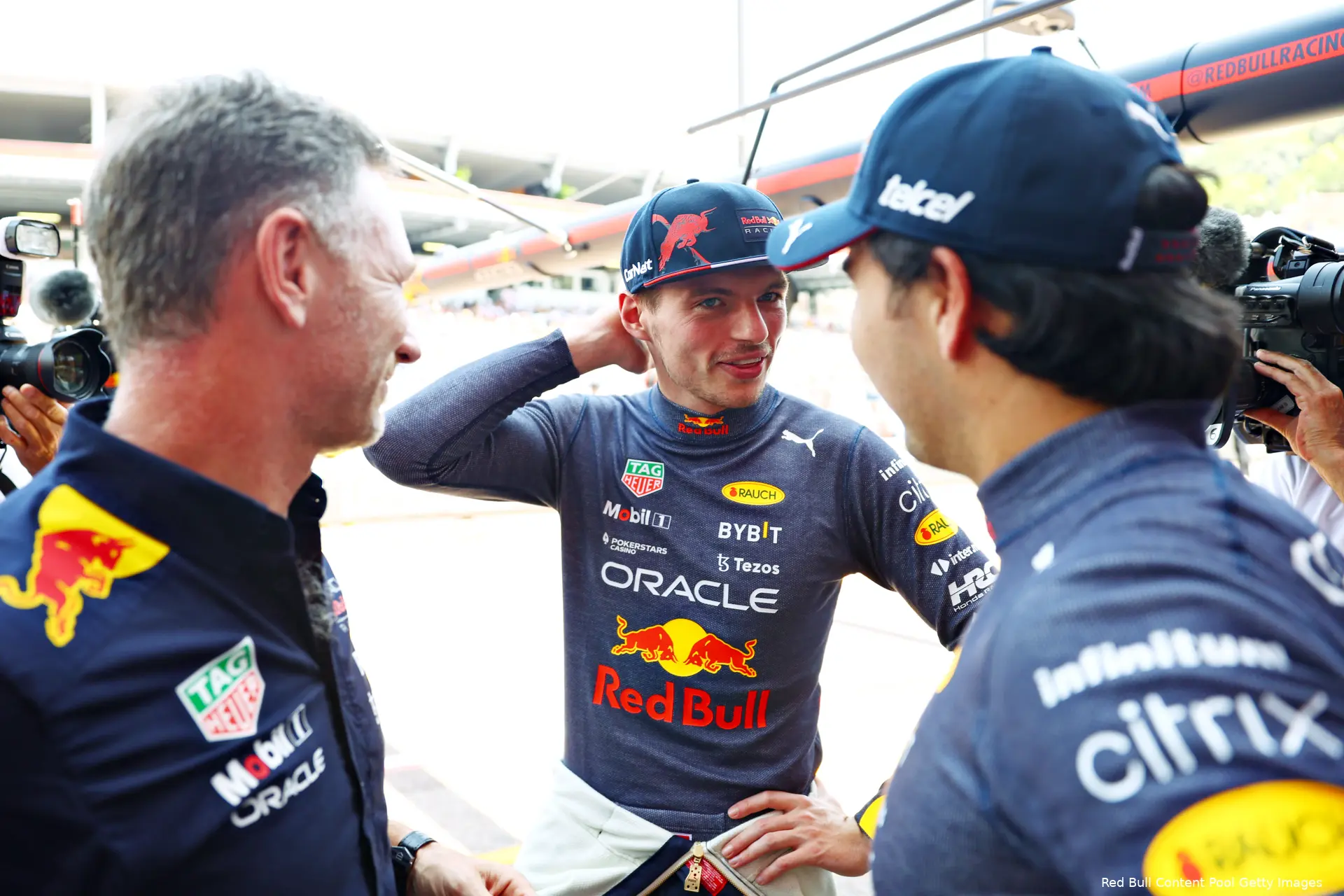 christian horner sergio perez max verstappen