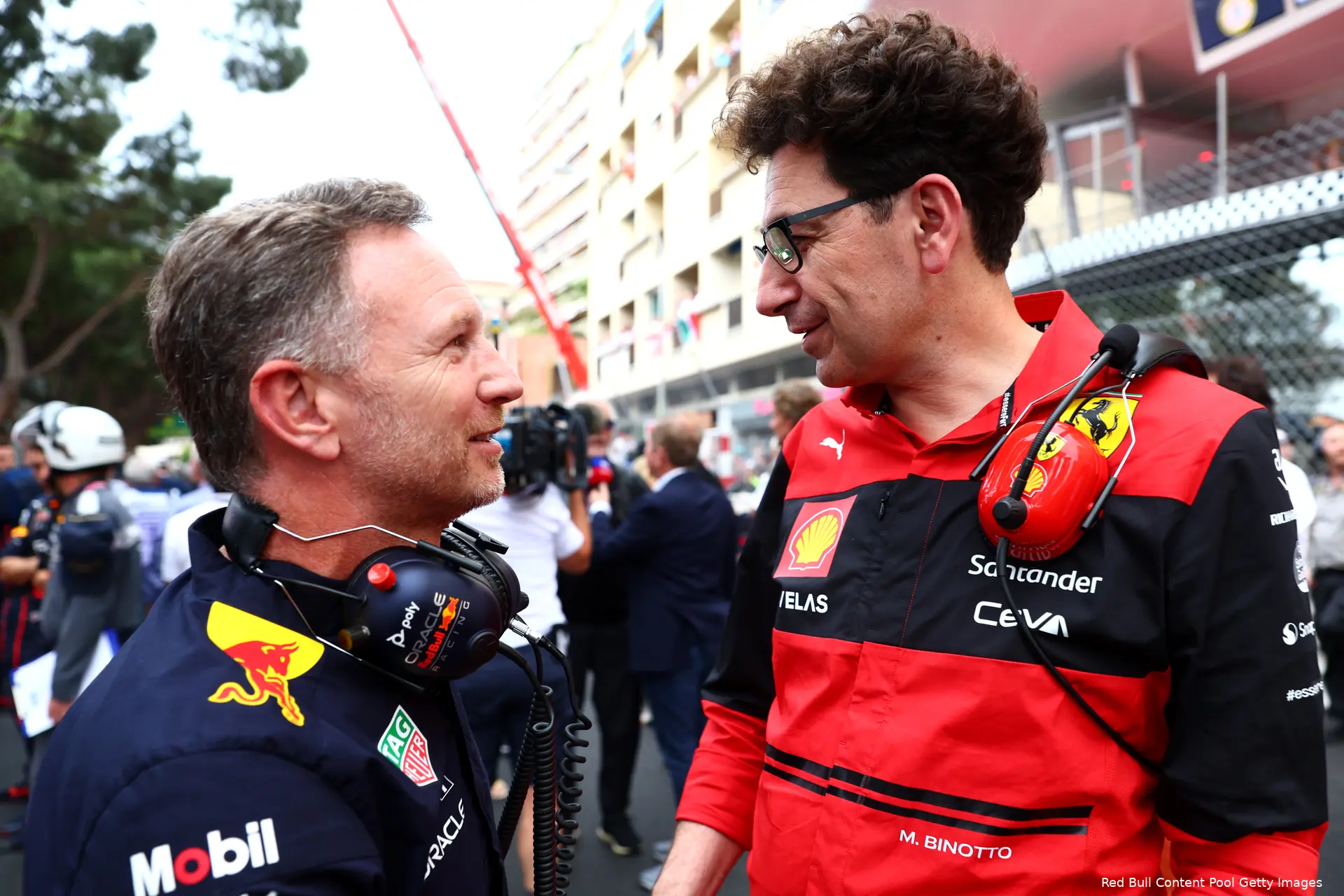 Horner Binotto voor race Monaco 2022
