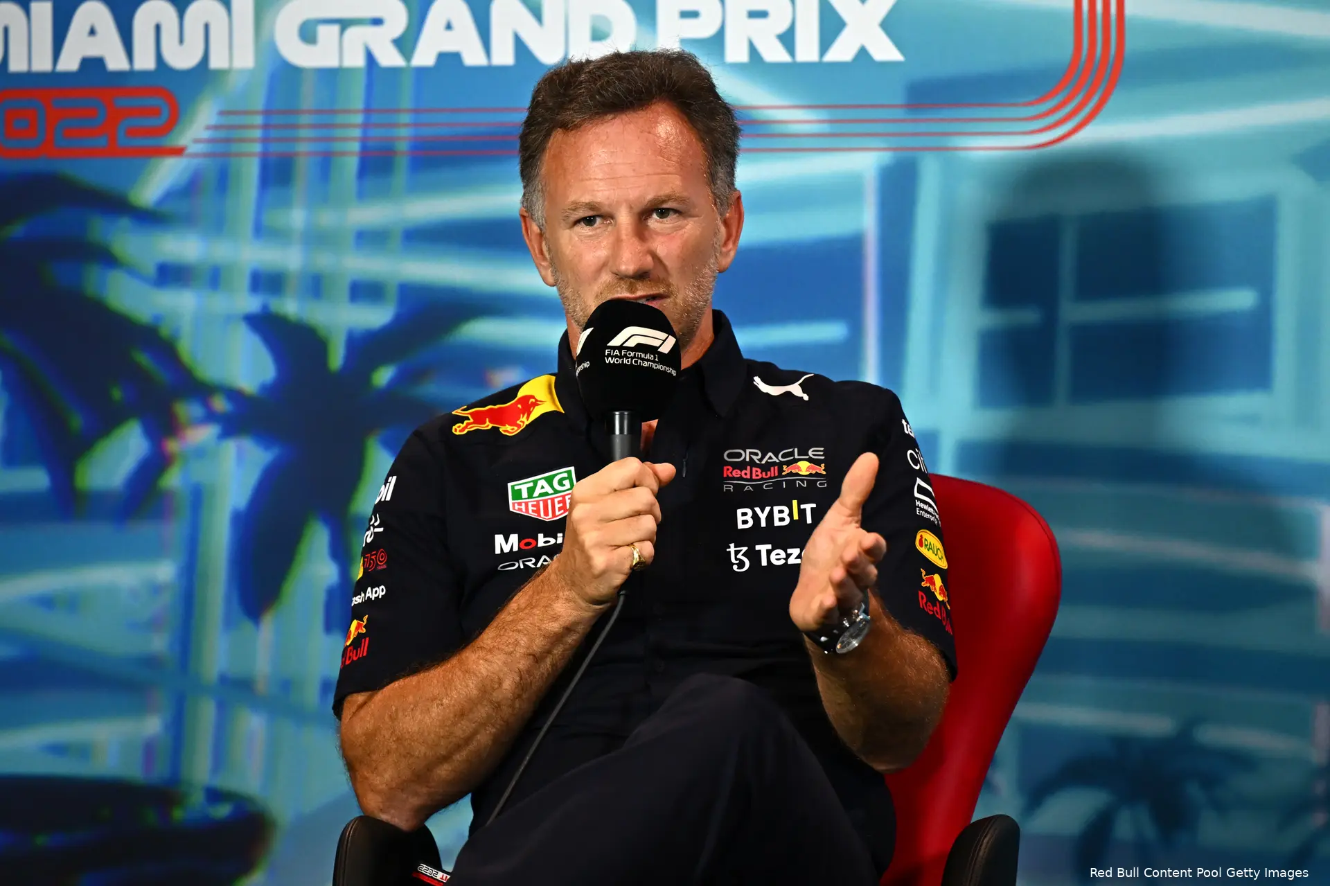 Horner persco hand Miami 2022