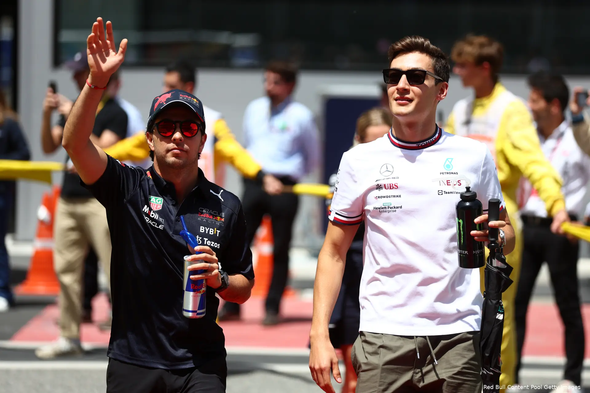 Sergio Perez George Russell
