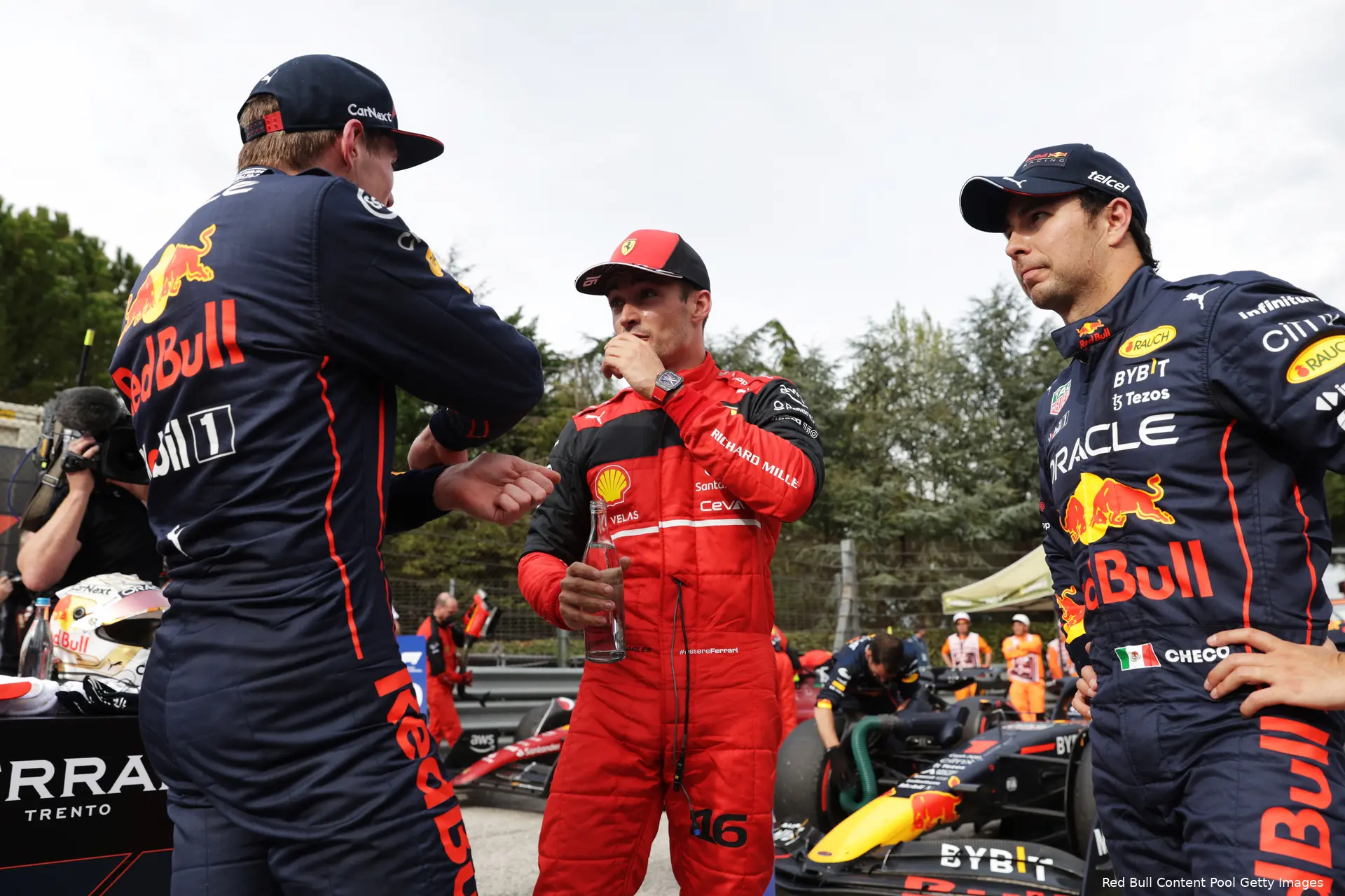 Max Verstappen Charles Leclerc Sergio Perez