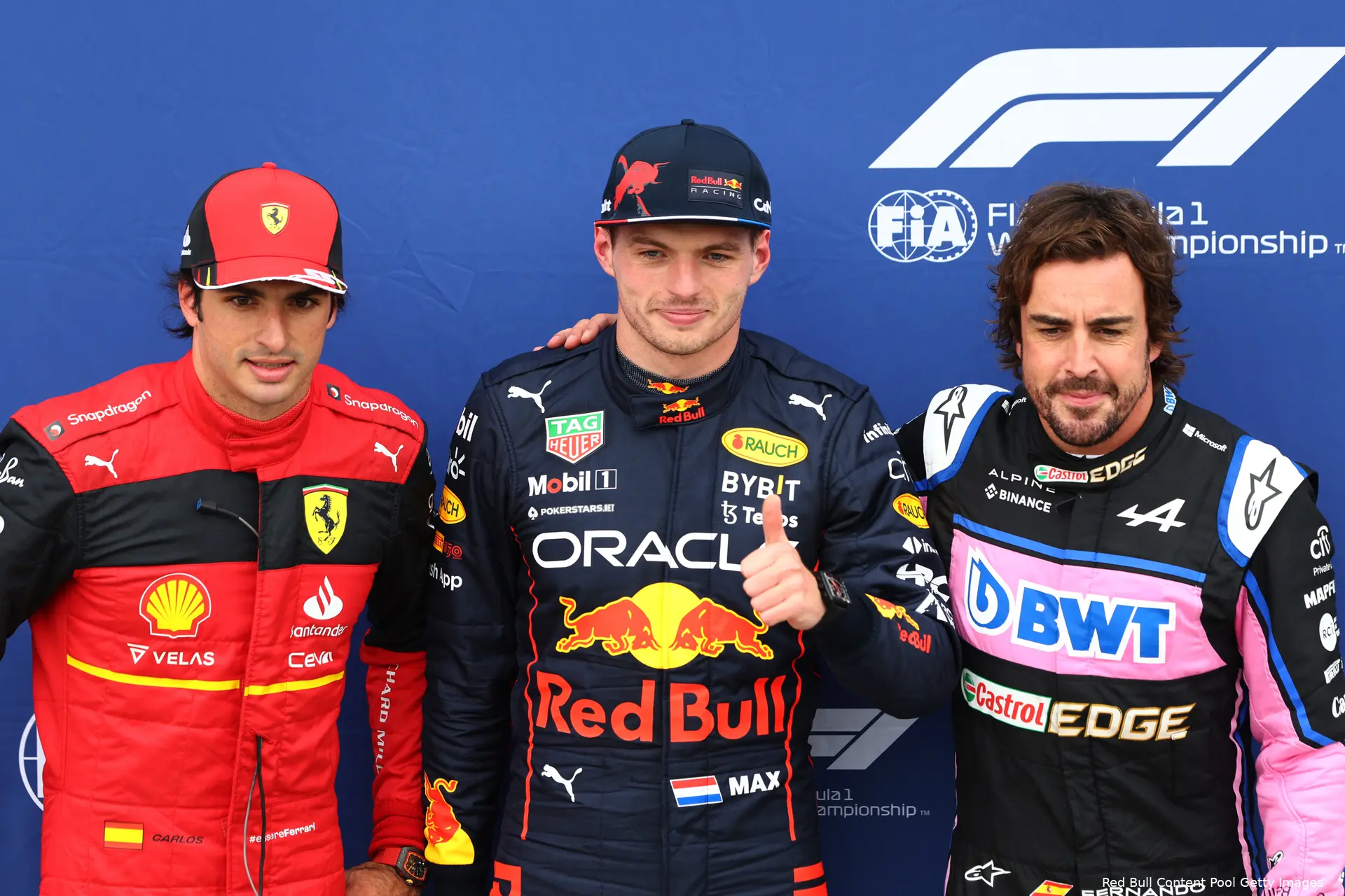 Verstappen Alonso Sainz kwalificatie Canada 2022
