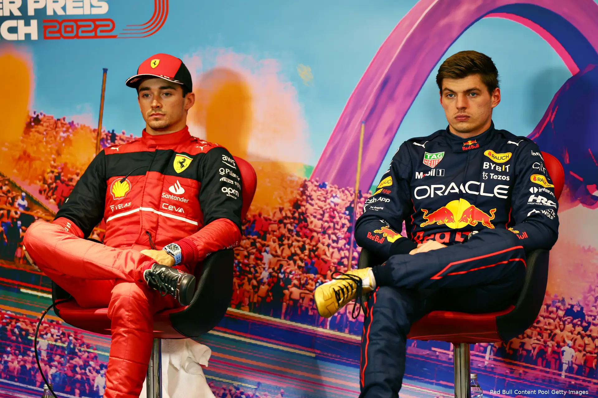 Verstappen Leclerc persco sprint Oostenrijk 2022