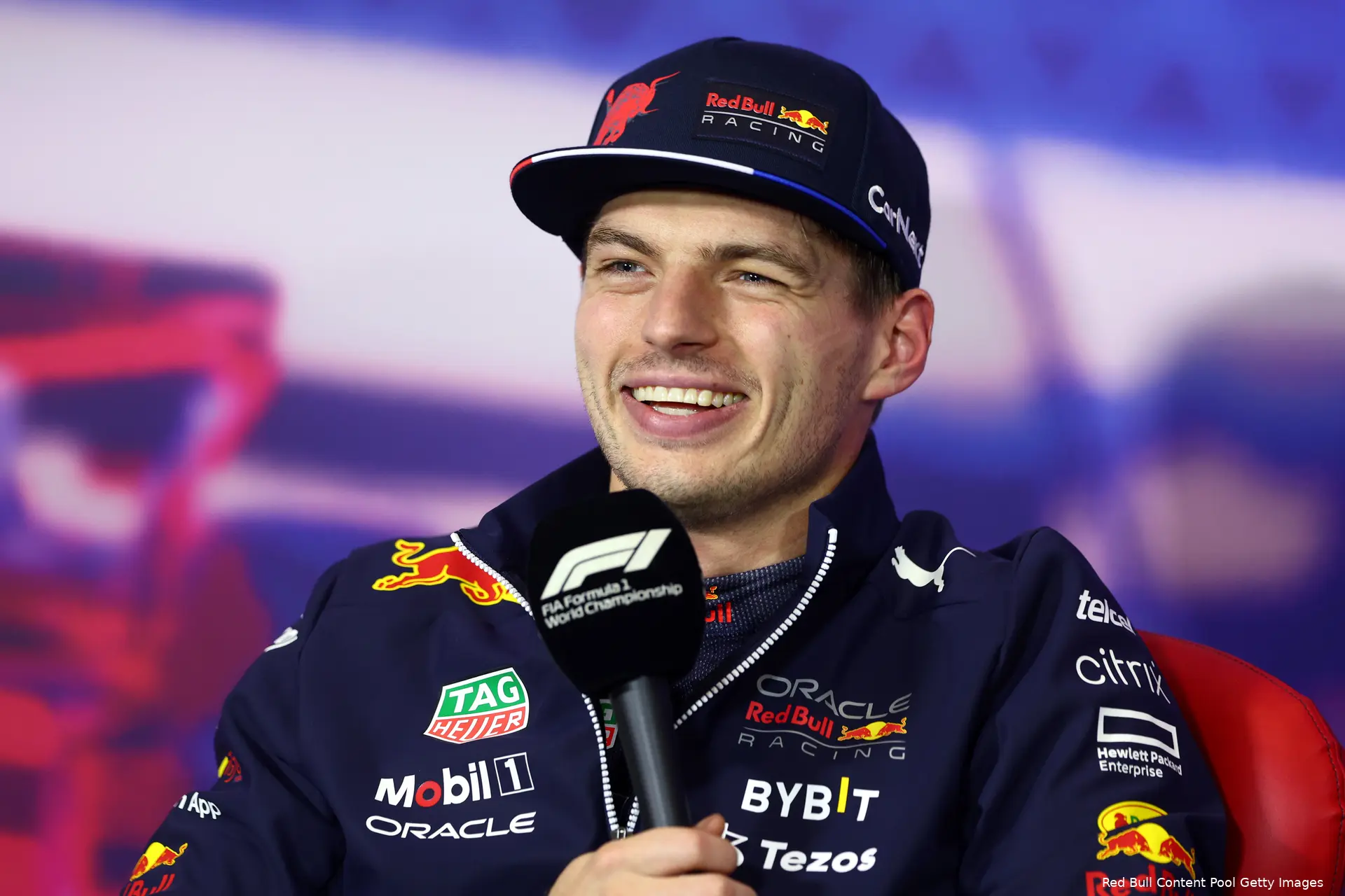 Verstappen persco lachen Engeland 2022
