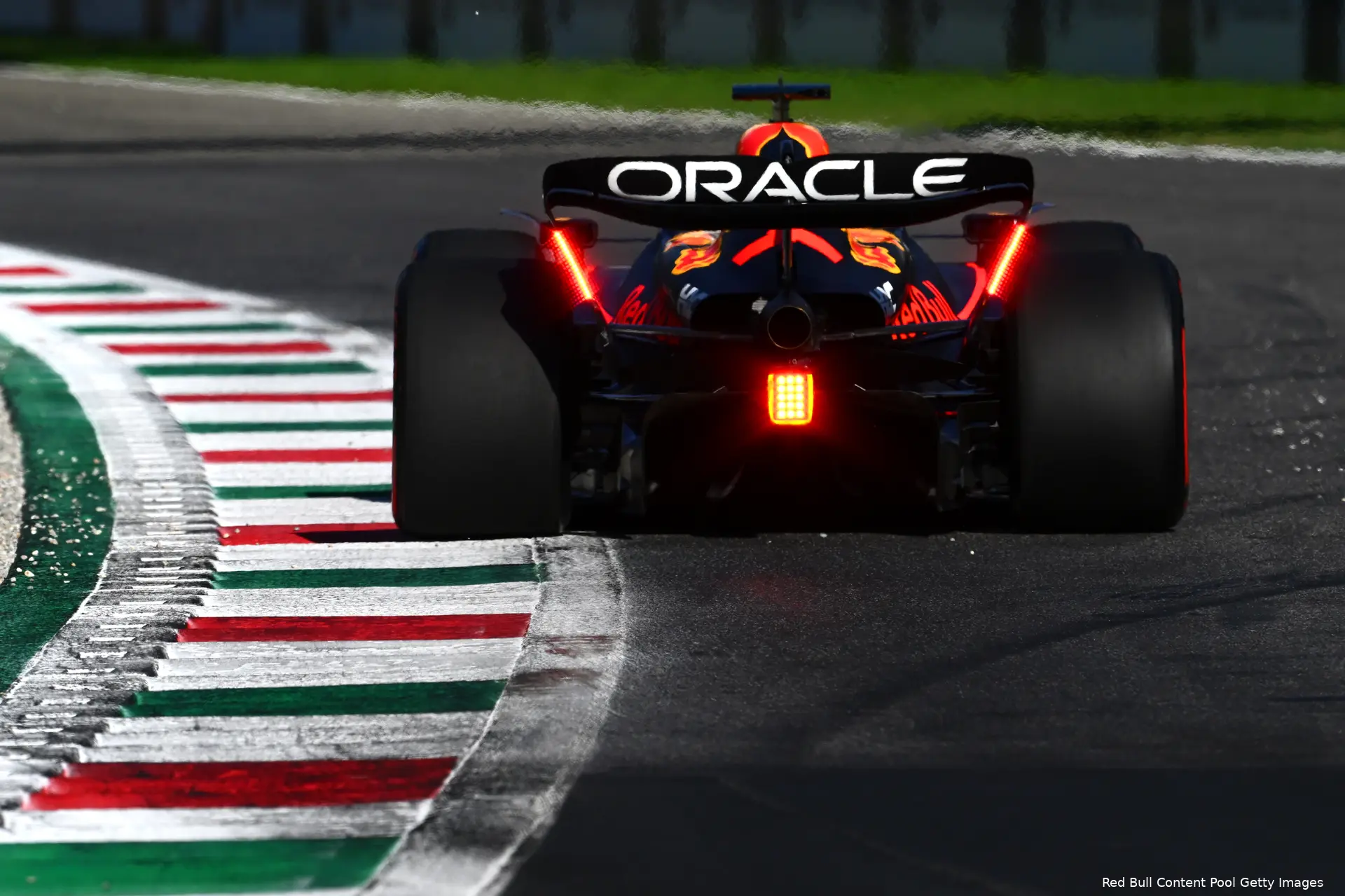 Verstappen achterkant lamp kwalificatie Italie 2022