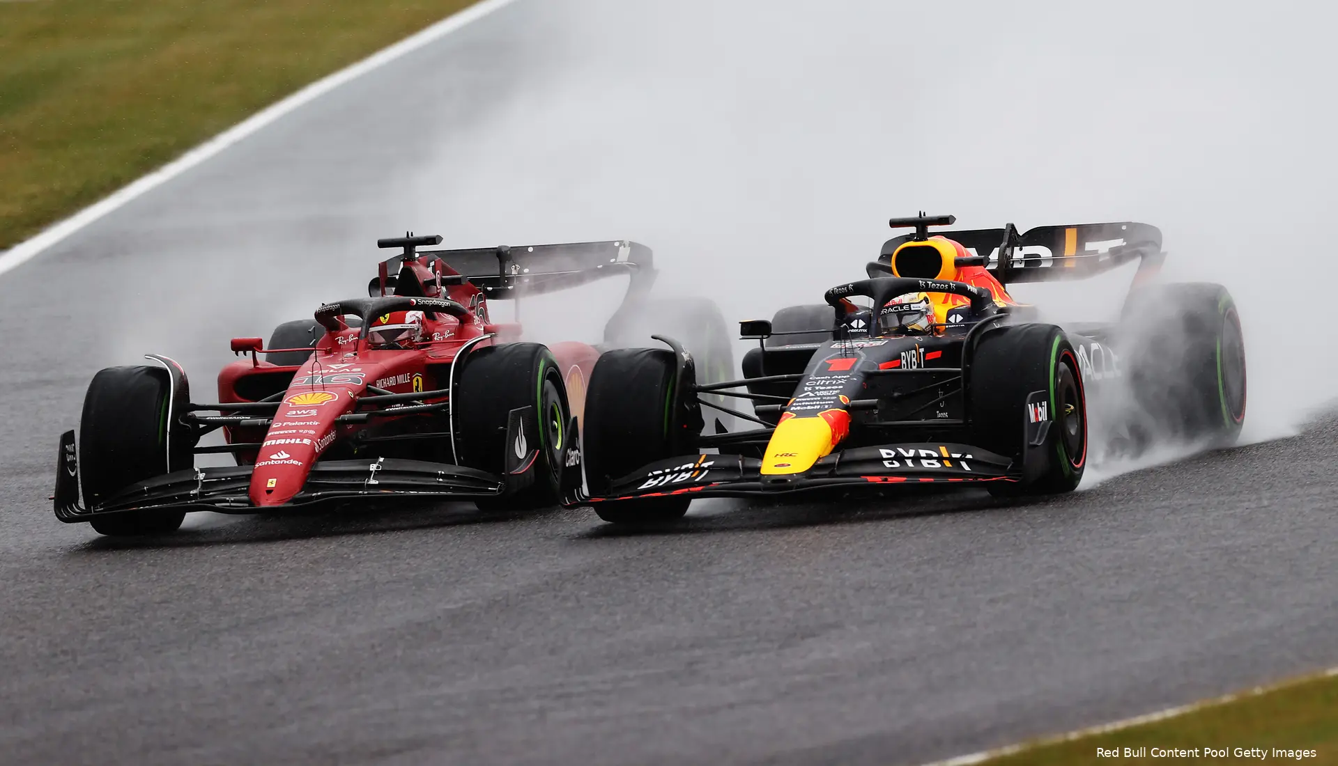 charles leclerc max verstappen f1 75 rb18 ferrari red bull racing gp japan 2022