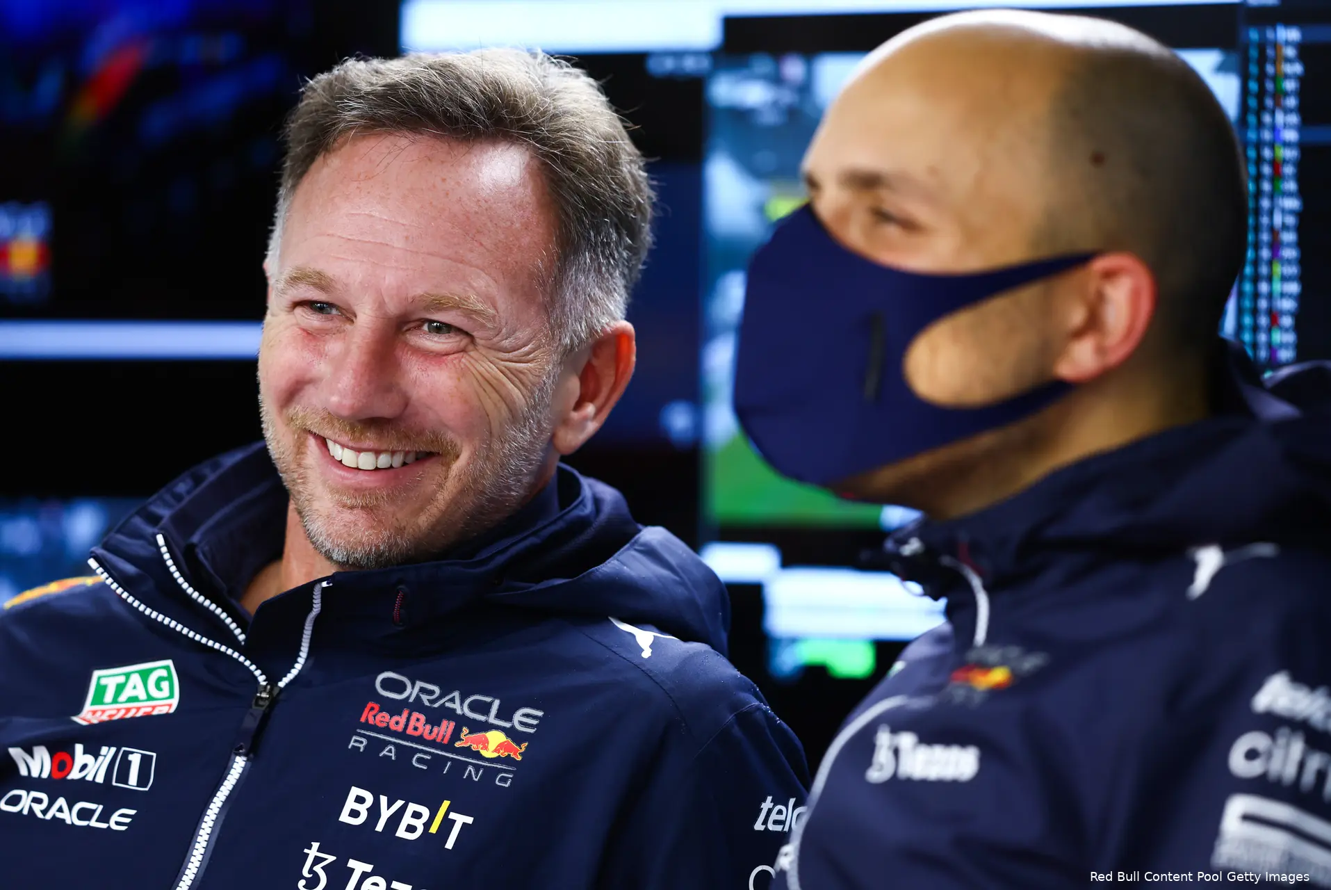 Christian Horner Gianpiero Lambiase Red Bull Racing F1 GP Japan 2022