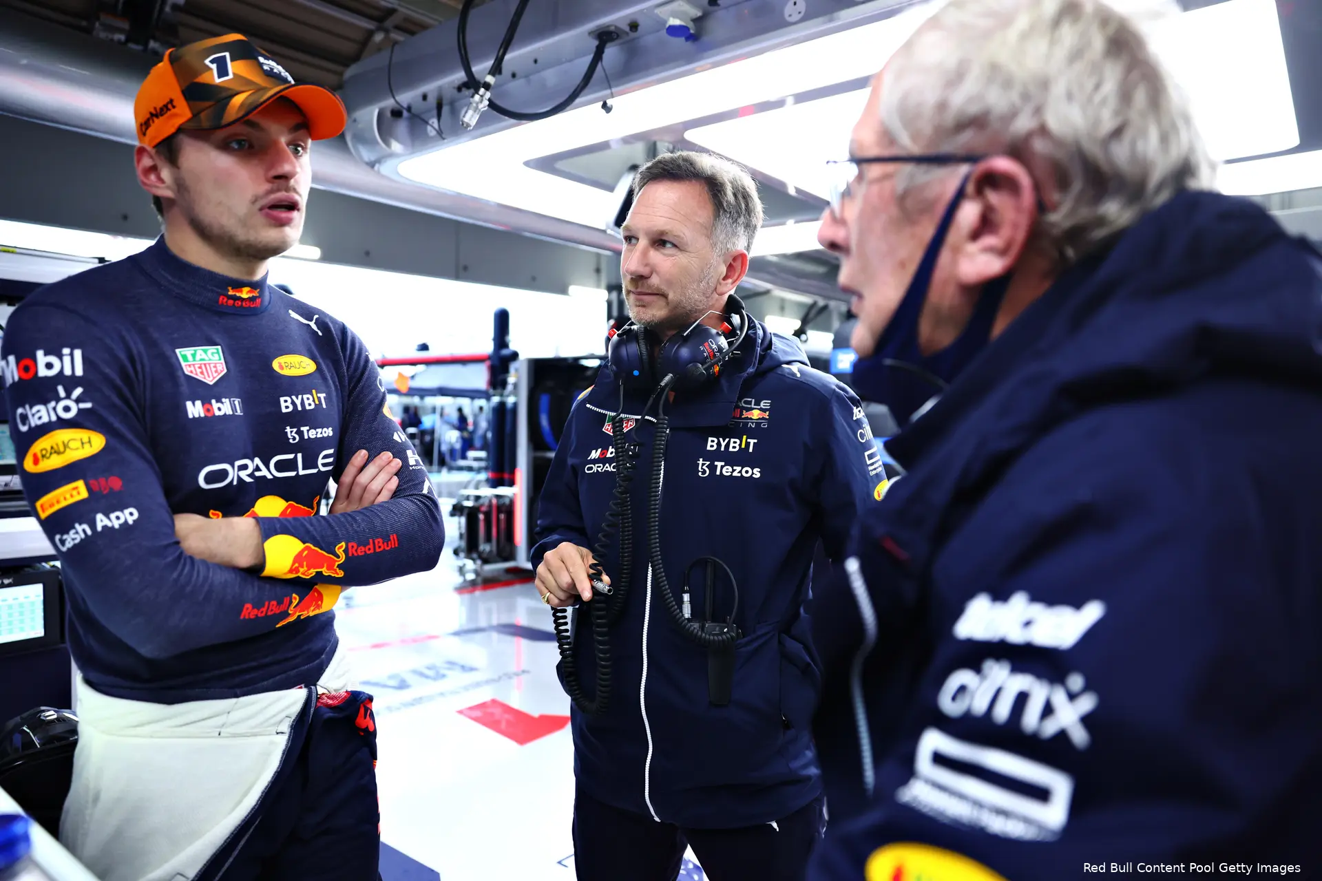 Max Verstappen Christian Horner Helmut Marko Red Bull Racing F1 GP Japan 2022