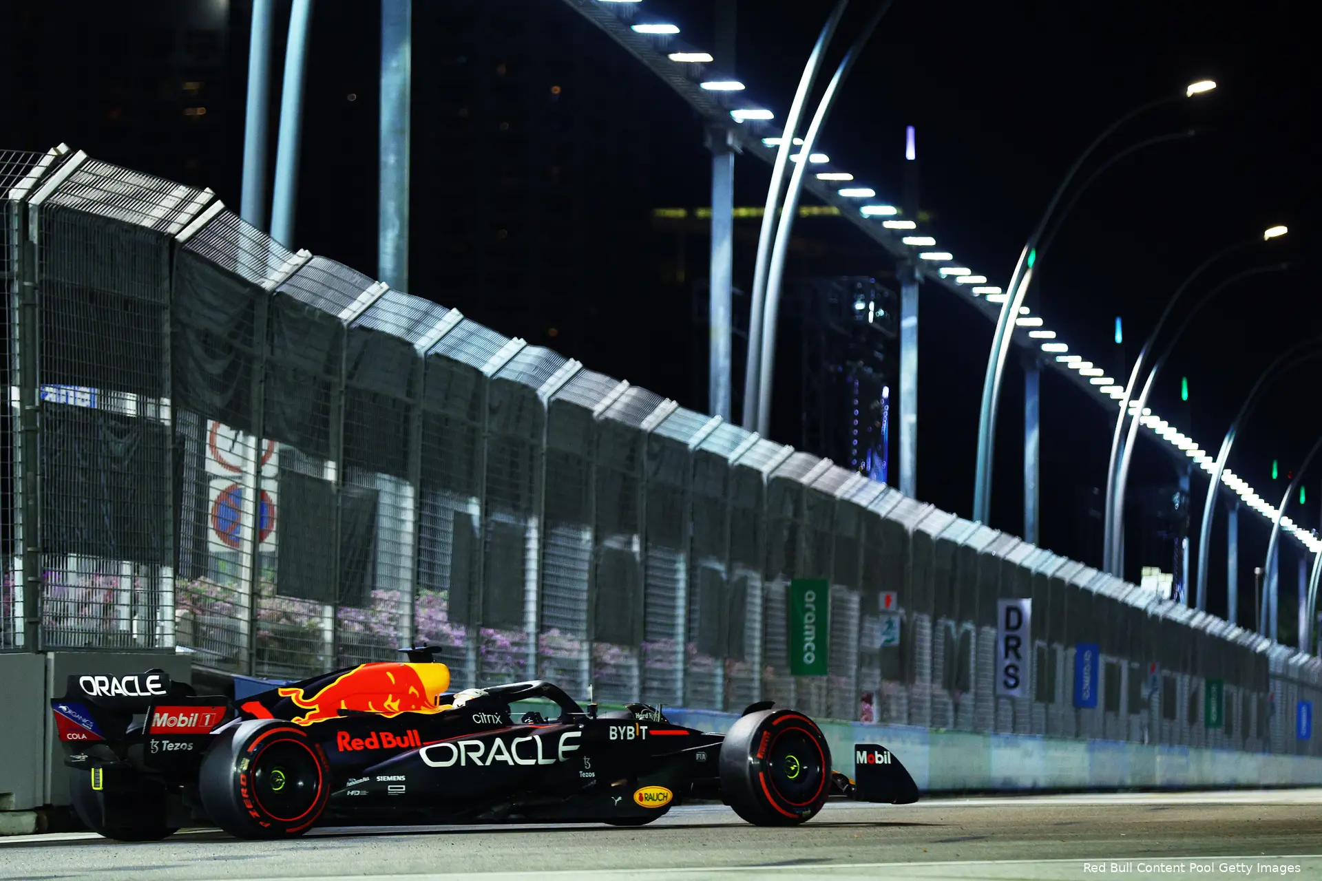 Verstappen kwalificatie rijdend Singapore 2022