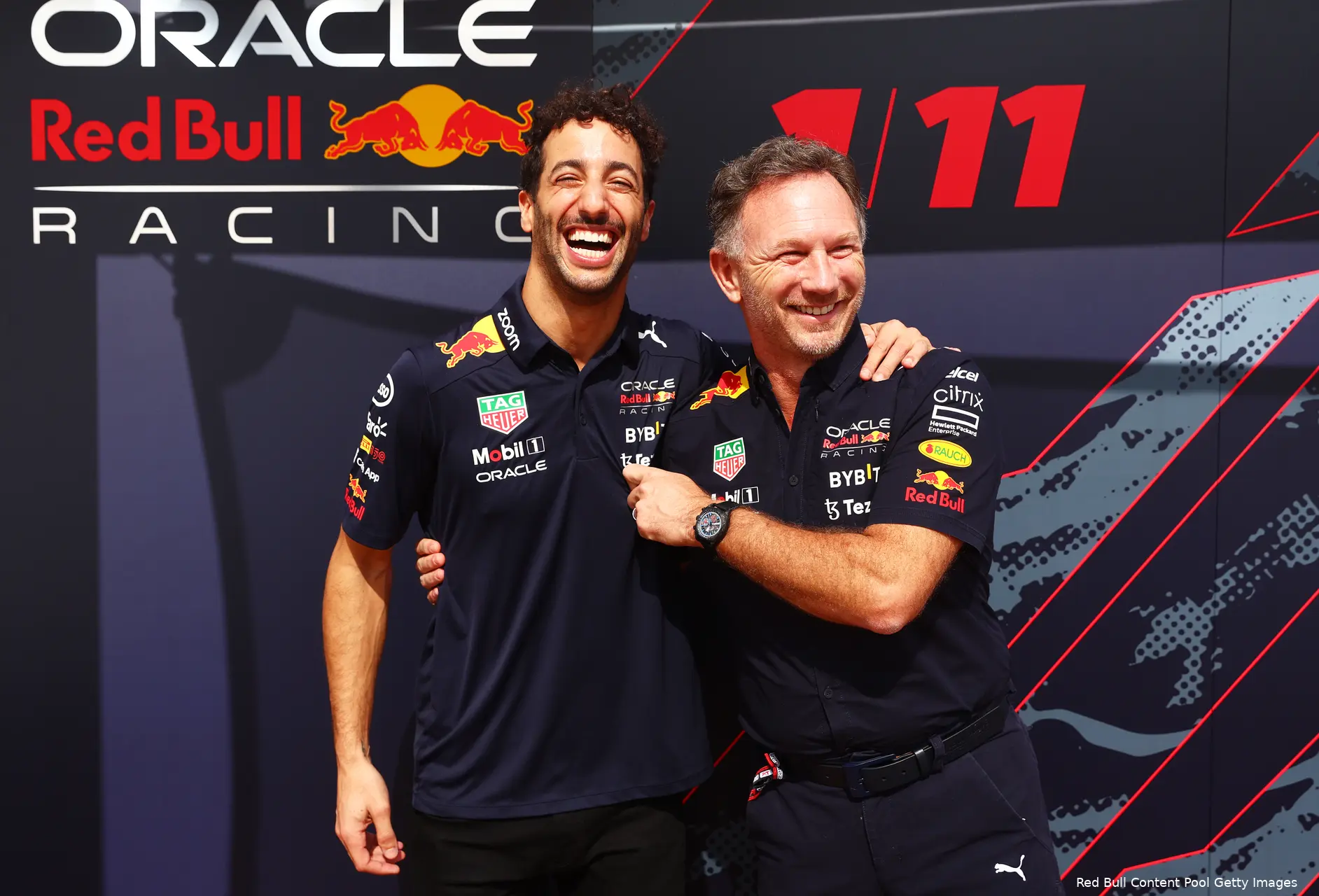 daniel ricciardo christian horner red bull racing f1 2023