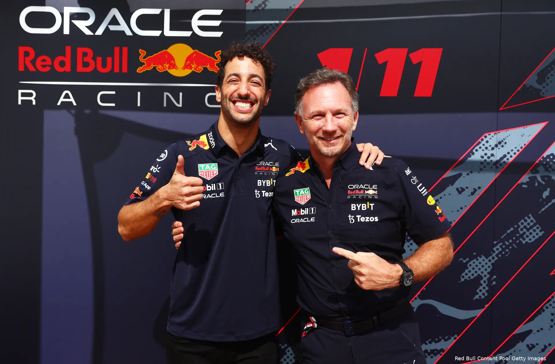 Daniel Ricciardo Christian Horner Red Bull Racing F1 2023