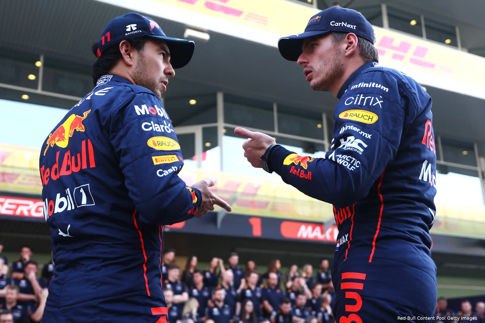 Sergio Pérez Max Verstappen Red Bull Racing F1 GP Abu Dhabi 2022