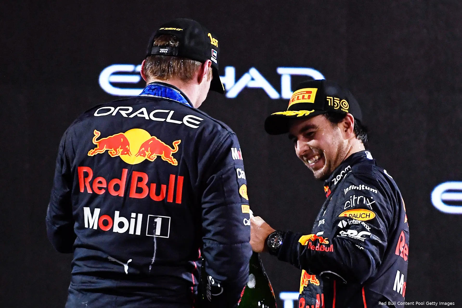 Sergio Pérez Max Verstappen Red Bull Racing F1 GP Abu Dhabi 2022