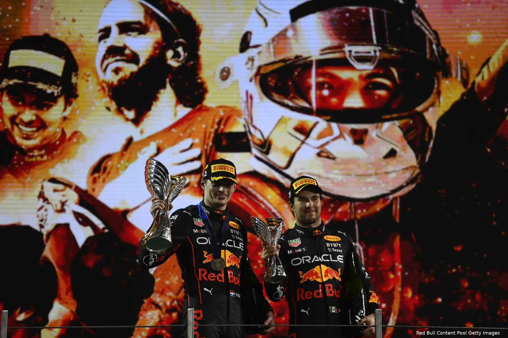 Sergio Pérez Max Verstappen Red Bull Racing F1 GP Abu Dhabi 2022
