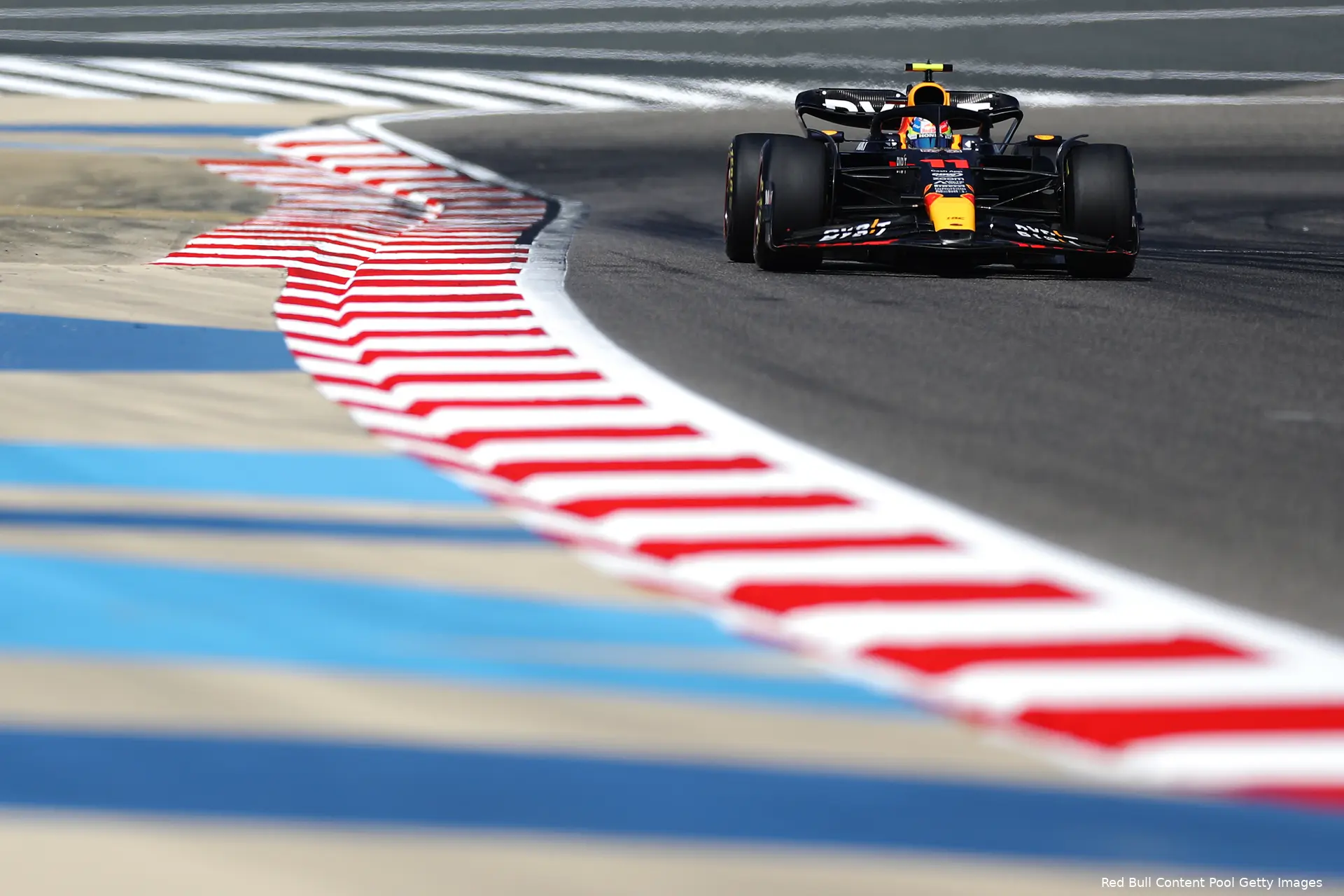 sergio perez red bull bahrain test 2023