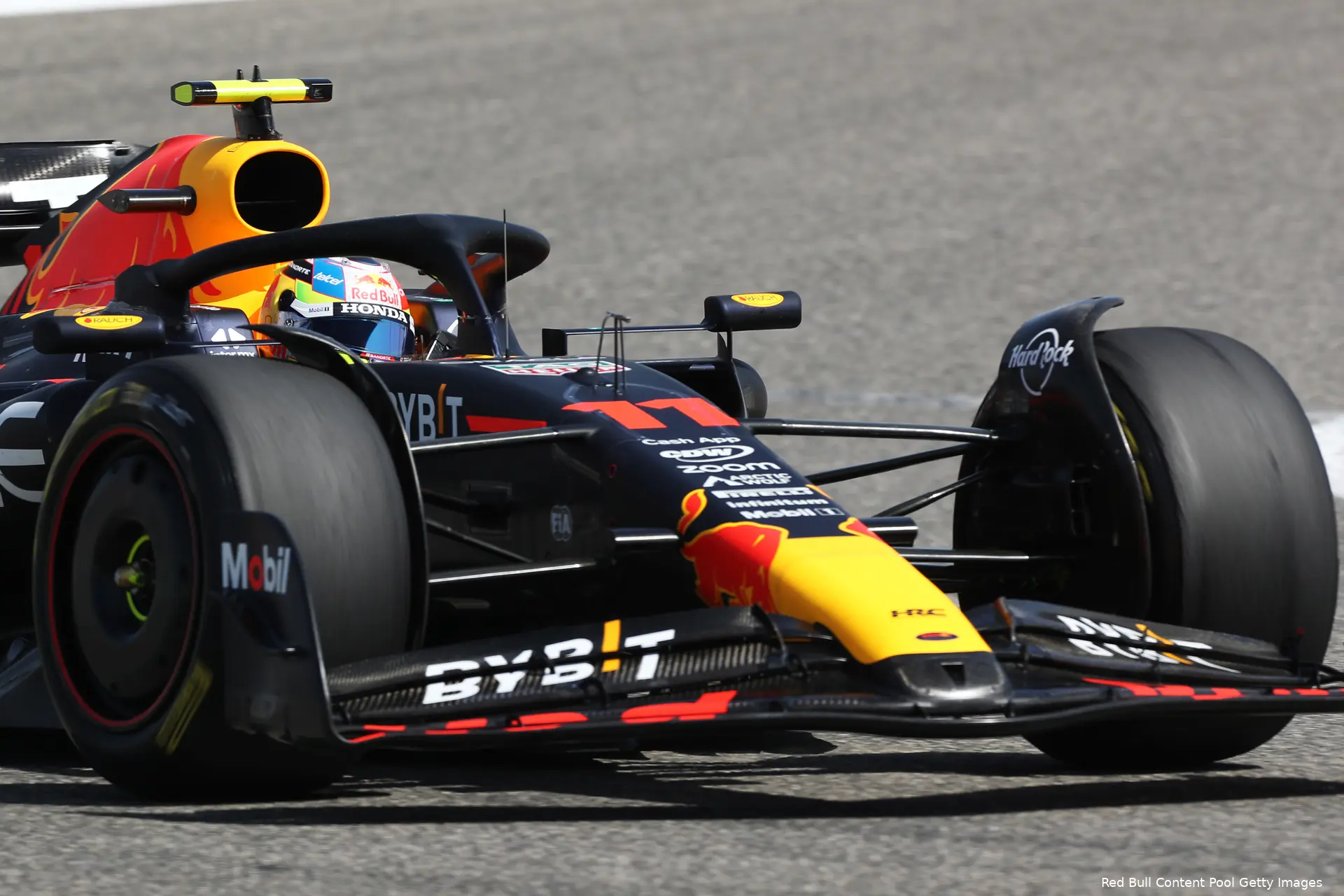 sergio perez red bull bahrain test 2023