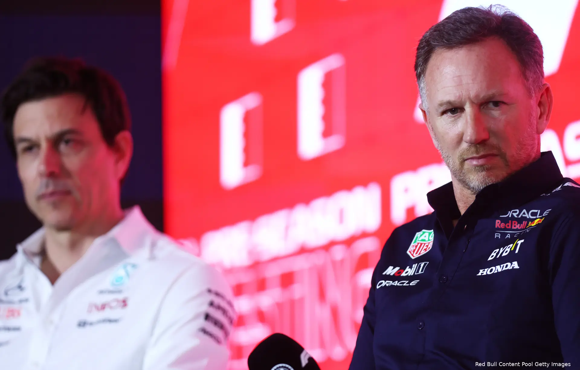 toto wolff christian horner red bull racing f1 testing bahrein 2023