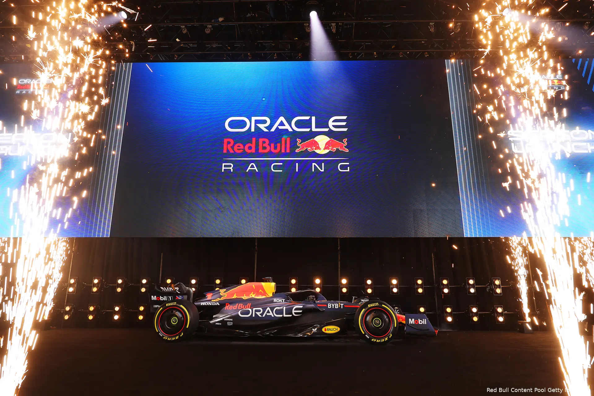 verstappen ricciardo perez horner rb19 launch