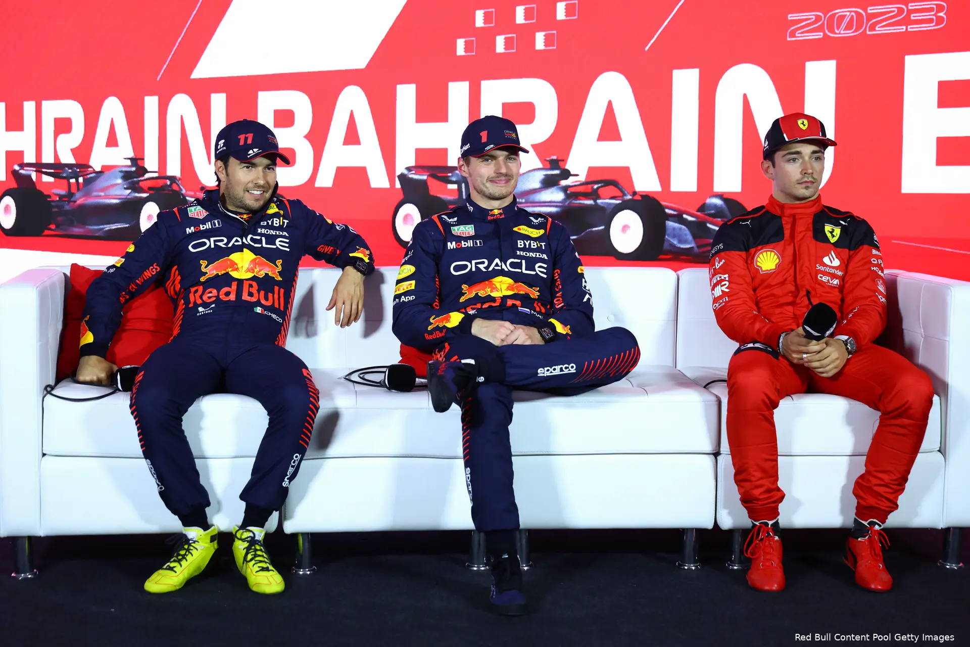 max verstappen rb19 red bull racing perez leclerc f1 gp bahrein 2023