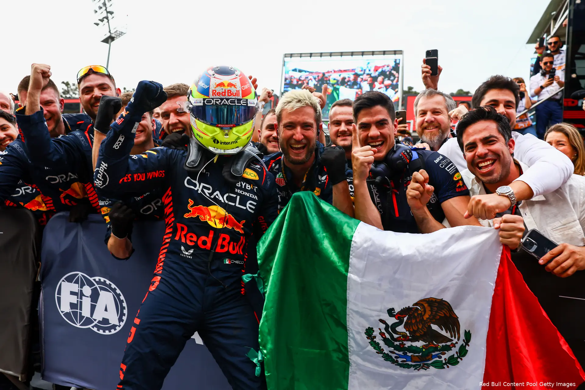 redbullracing sergio perez max verstappen baku2023