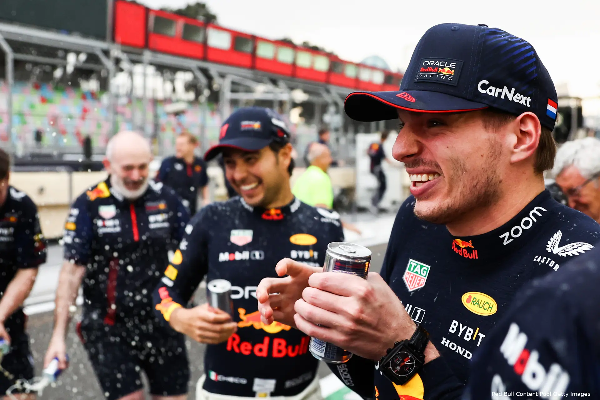 redbullracing sergio perez max verstappen baku2023