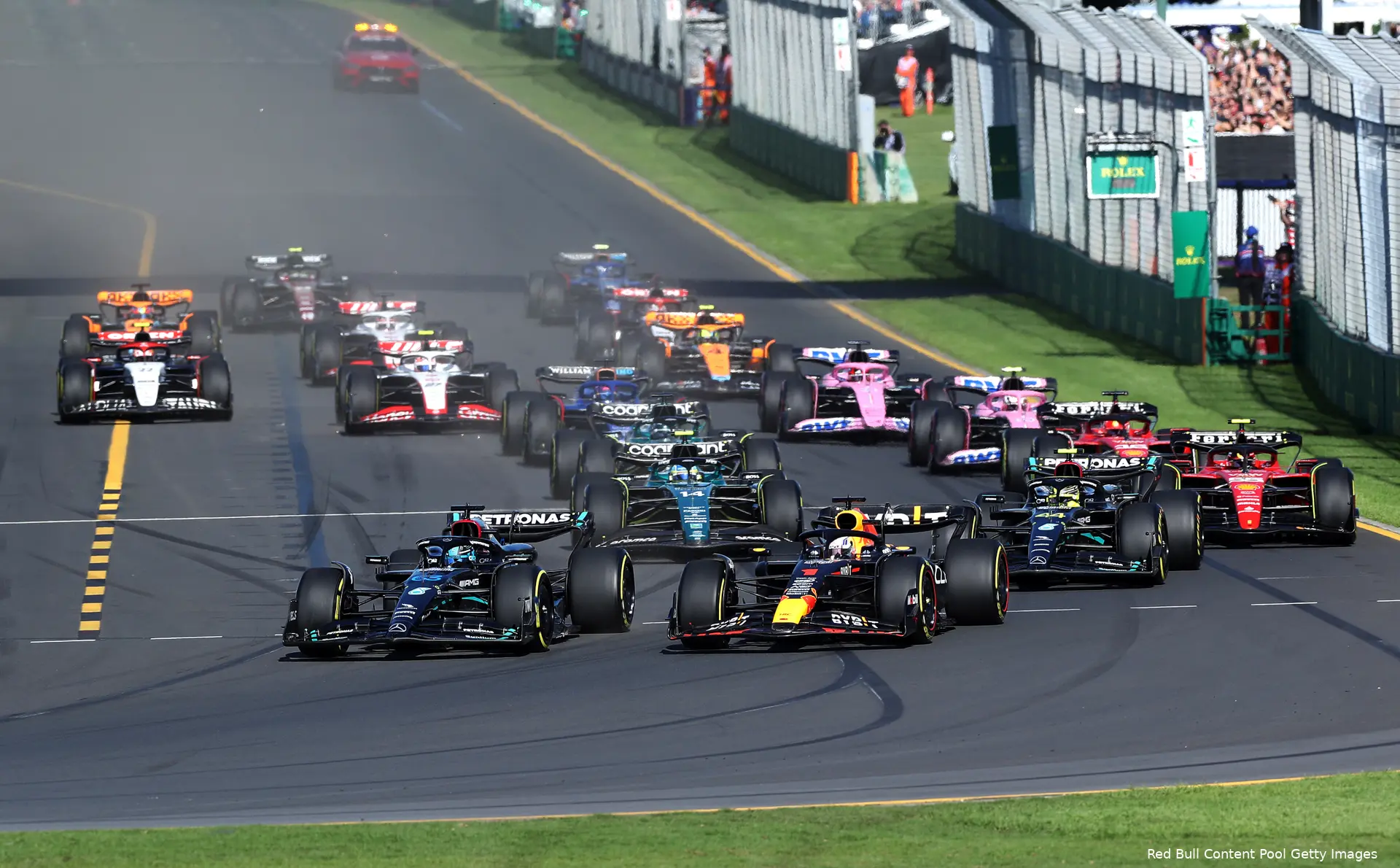 verstappen hamilton australie start