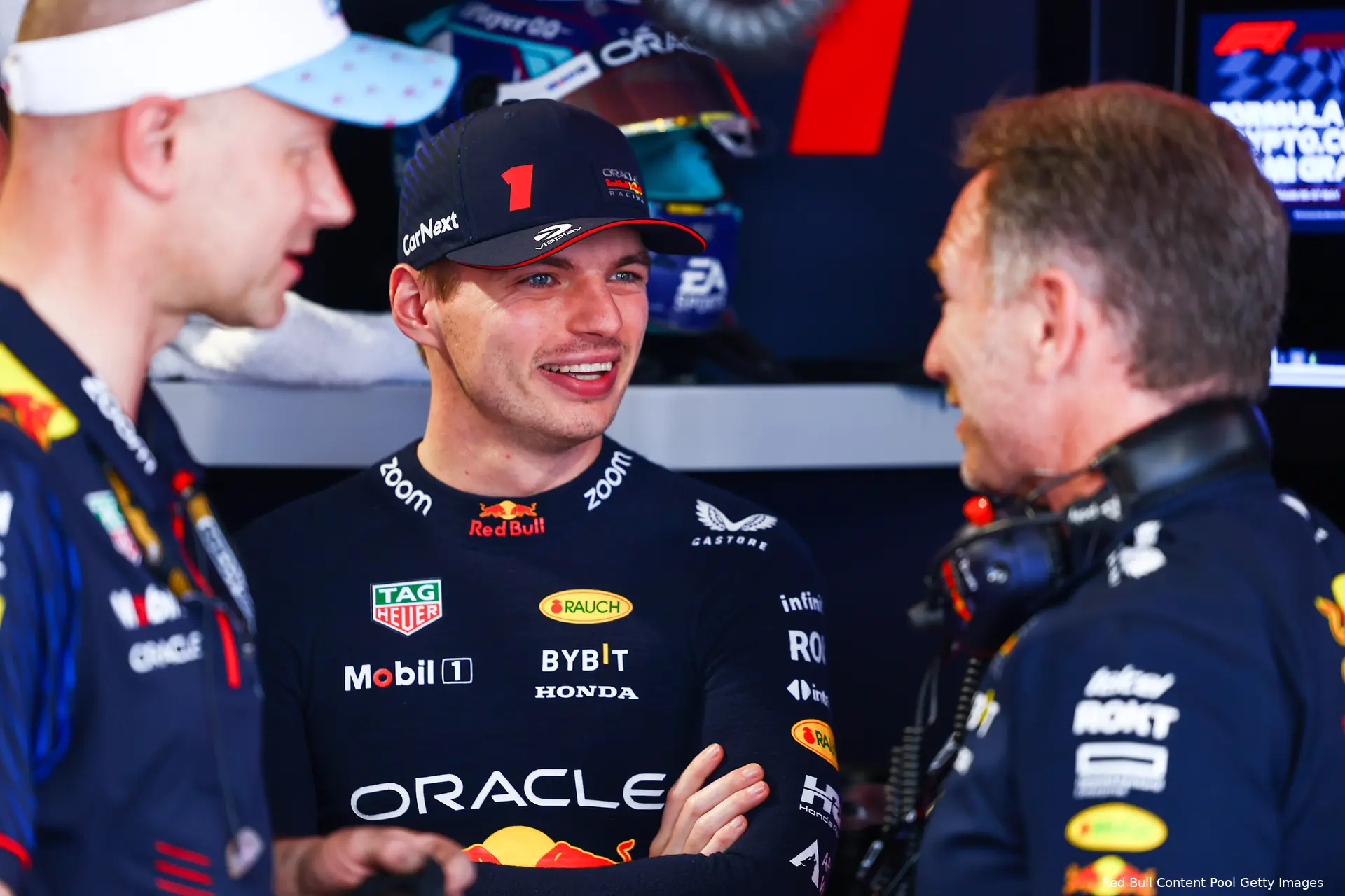 max verstappen christian horner red bull racing f1 gp miami 2023
