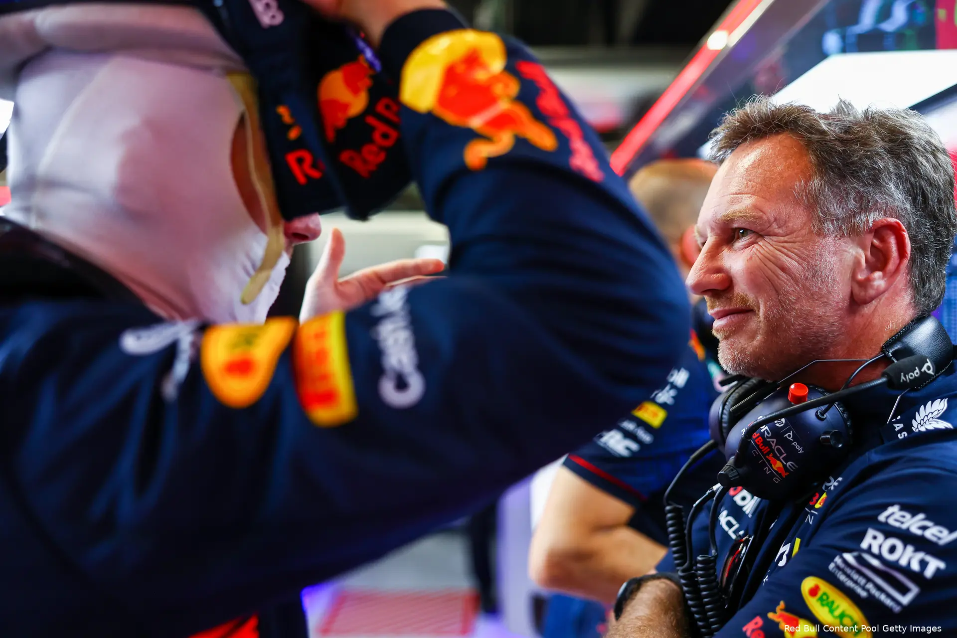 max verstappen christian horner red bull racing f1 gp spanje 2023