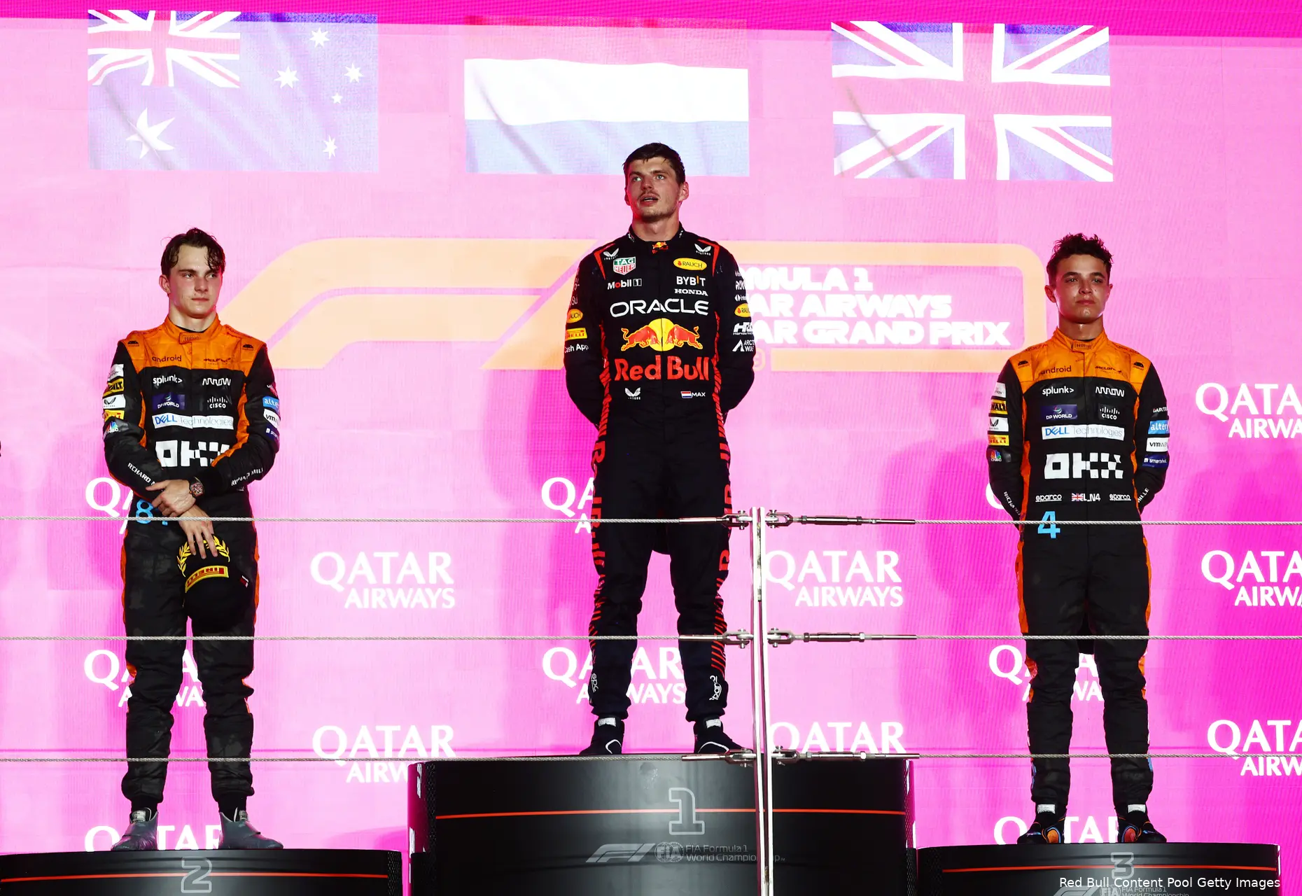 verstappen norris piastri podium qatar