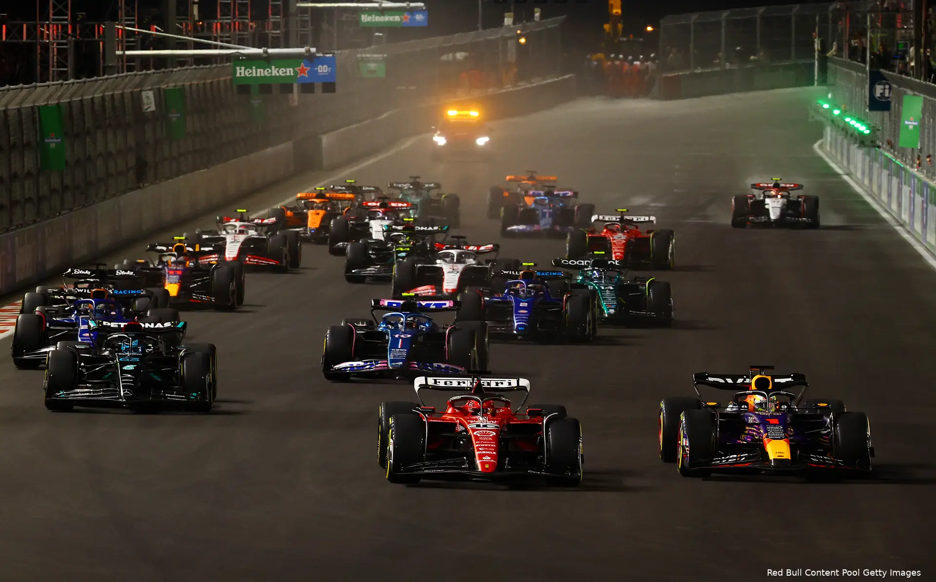 grid verstappen redbull ferrari leclerc lasvegas