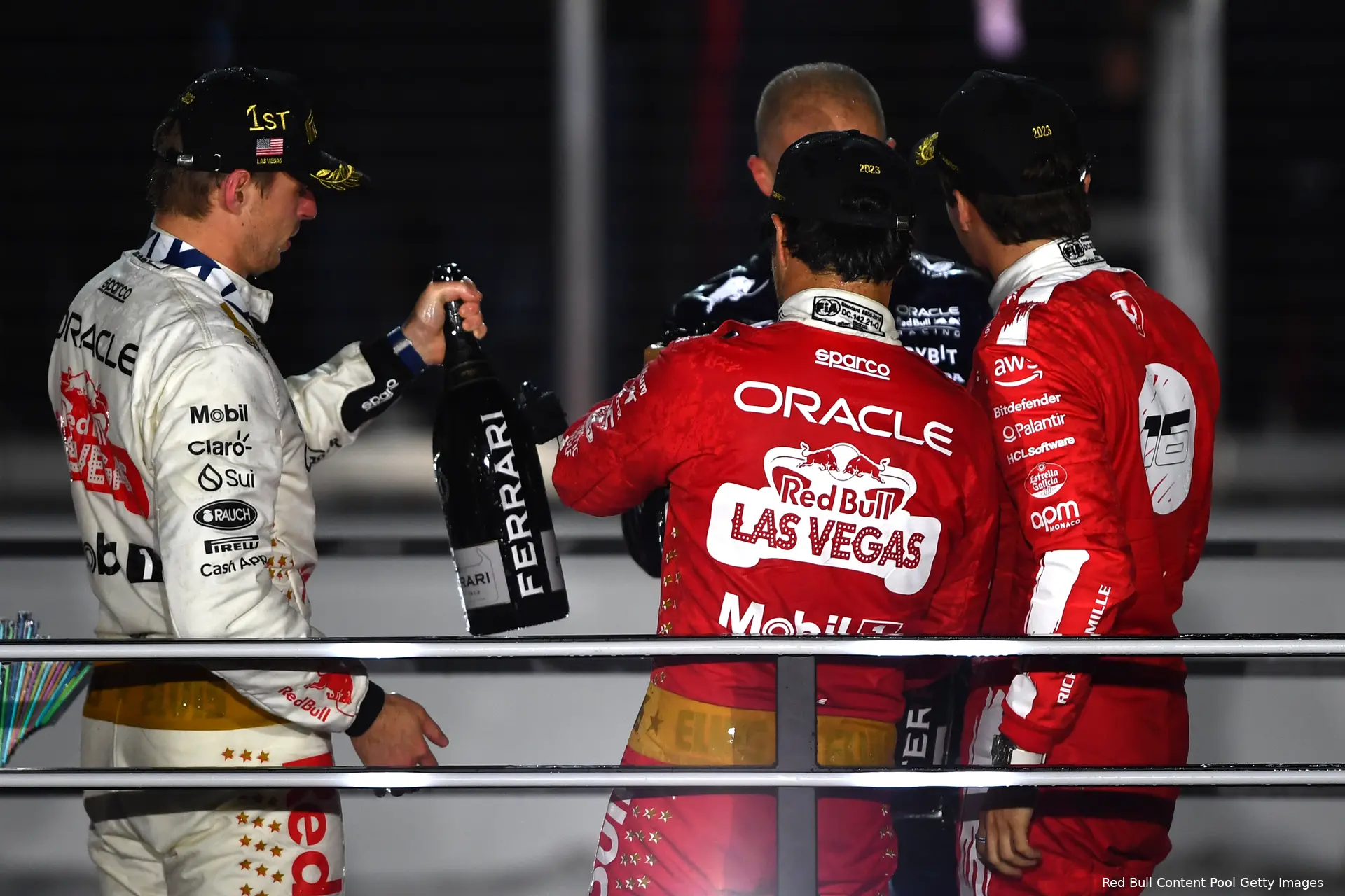 max verstappen redbullracing lasvegas sergio perez charles leclerc