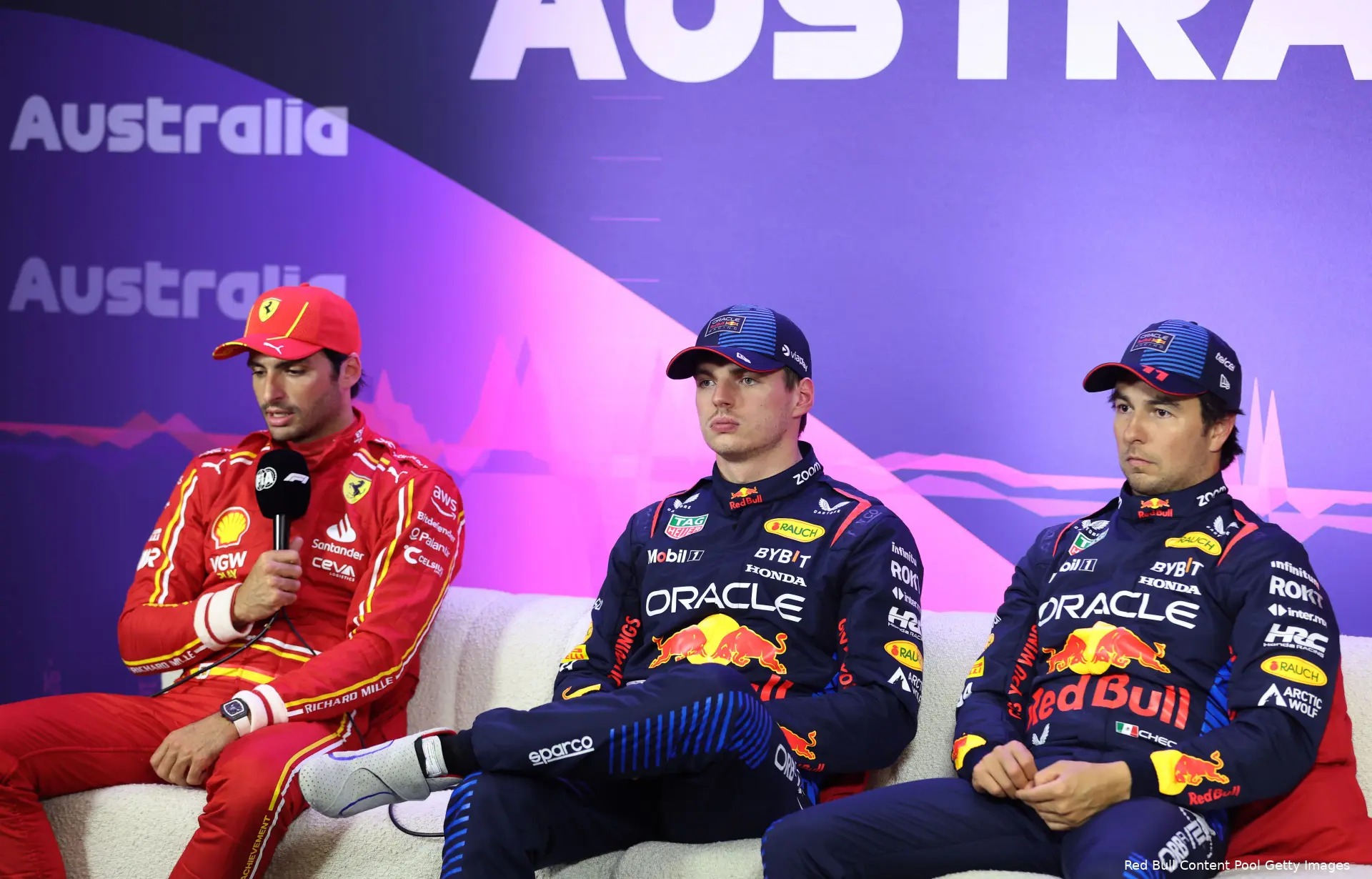 perez leclerc verstappen perso australie