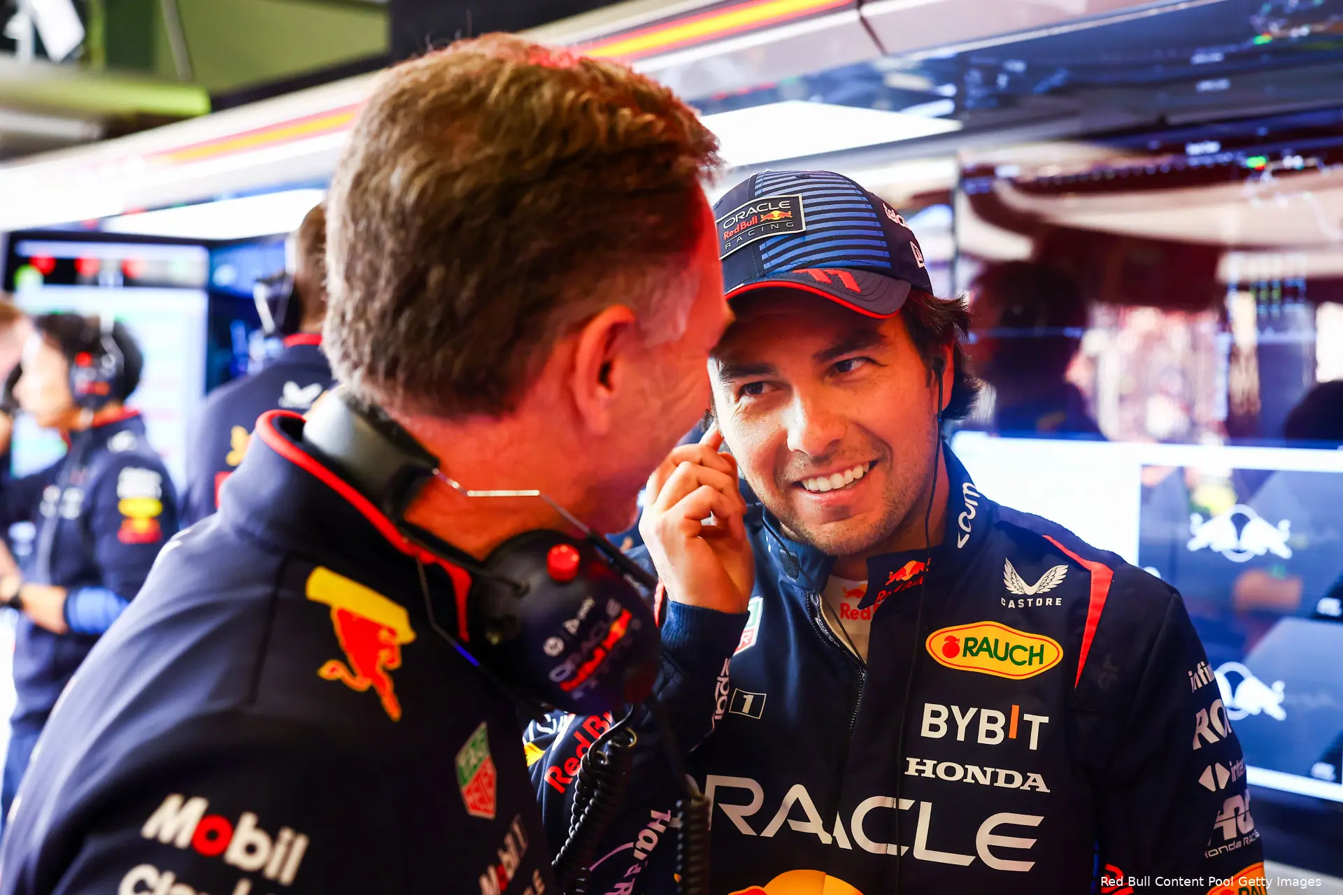 sergio perez christian horner gpaustralie redbullracing