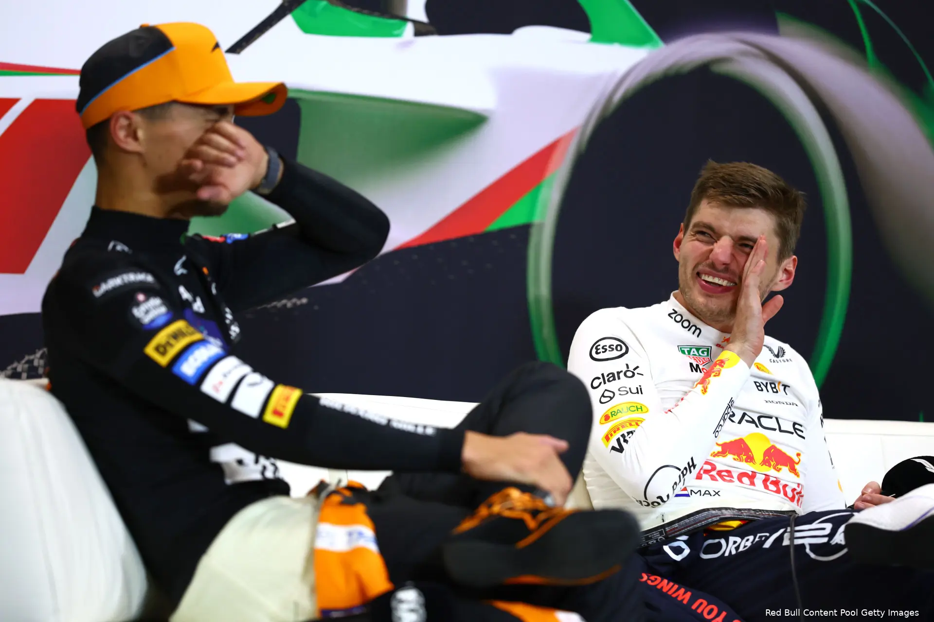 imola 2024 max verstappen imola lach grappig 2
