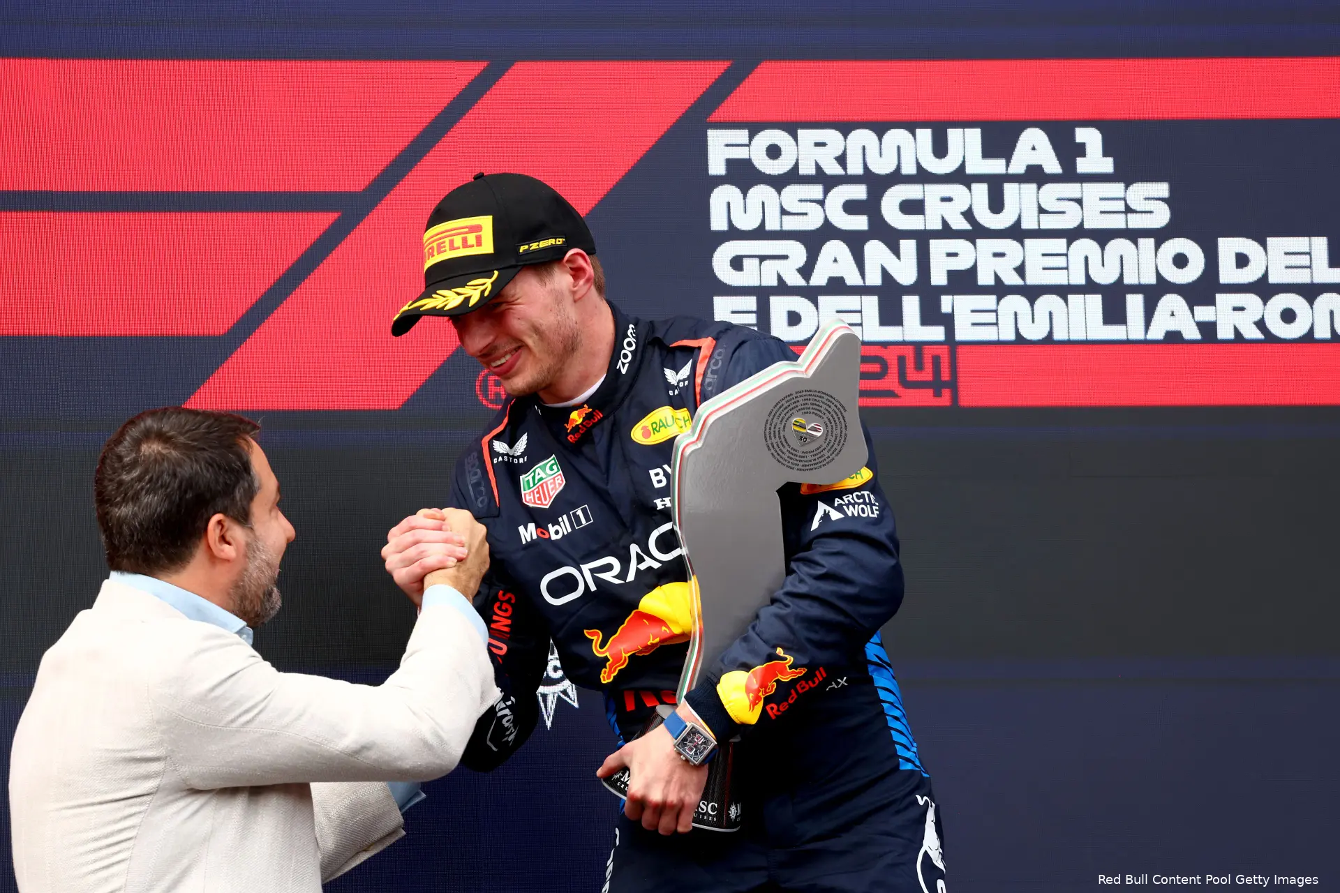 max verstappen wint imola beker