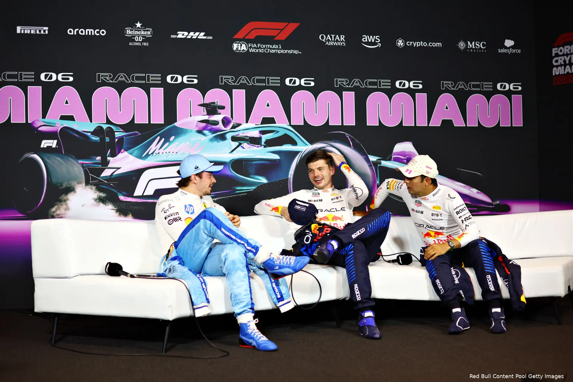 miami sprintrace sergio perez max verstappen charles leclerc