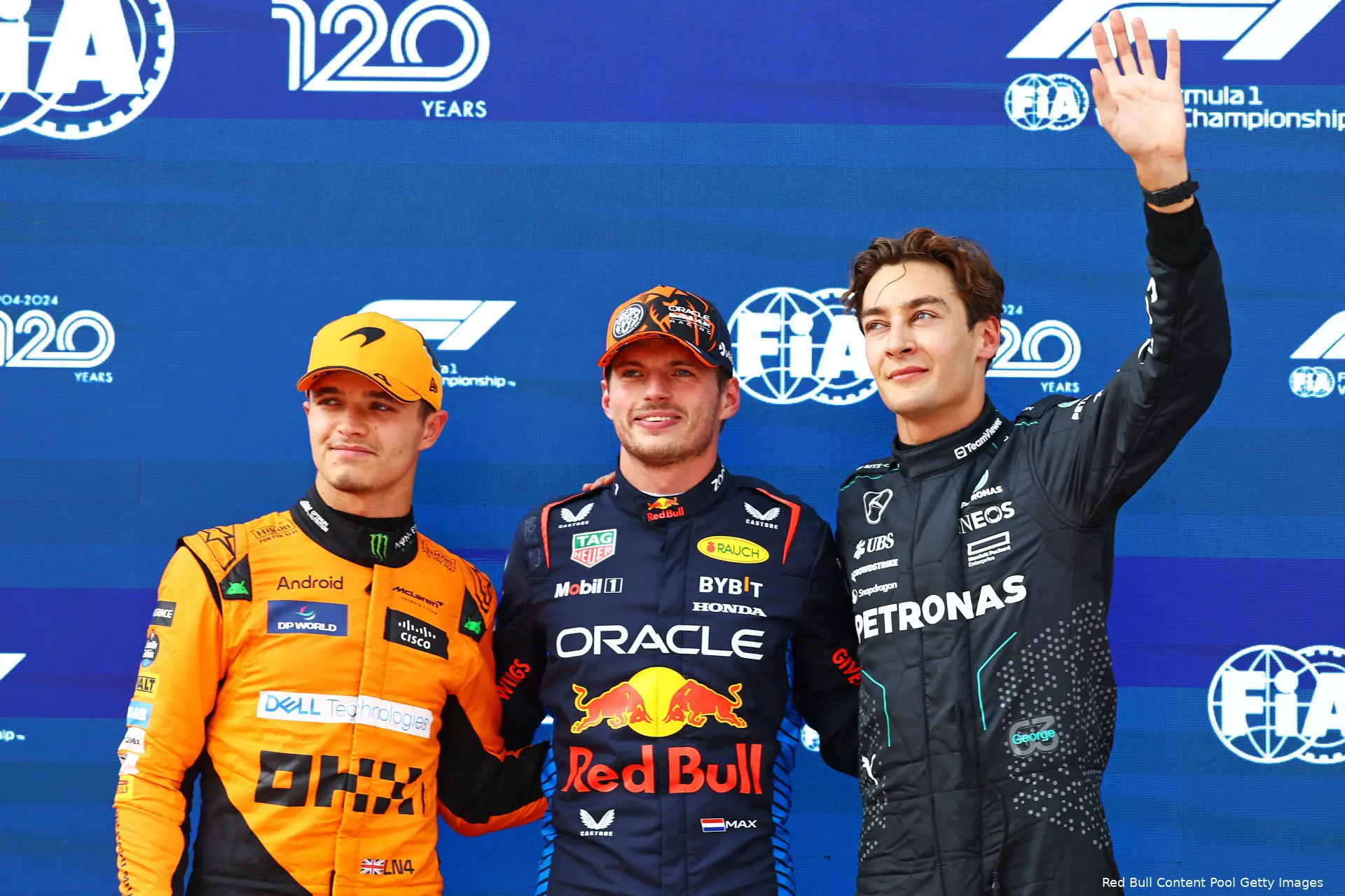 max verstappen george russell lando norris oostenrijk zaterdag kwalificatie 2024 2