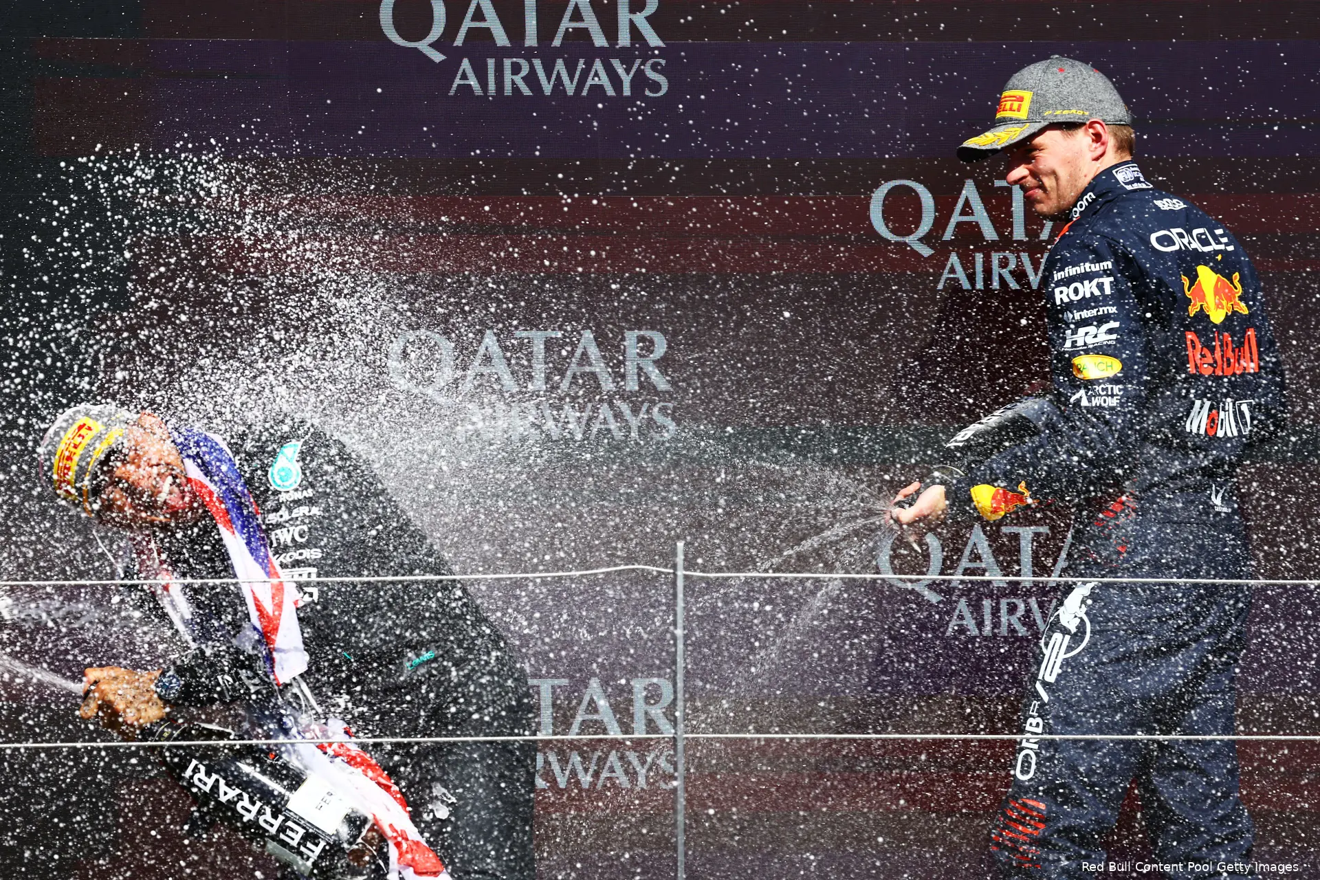 max verstappen silverstone groot brittannie engeland lewis hamilton podium