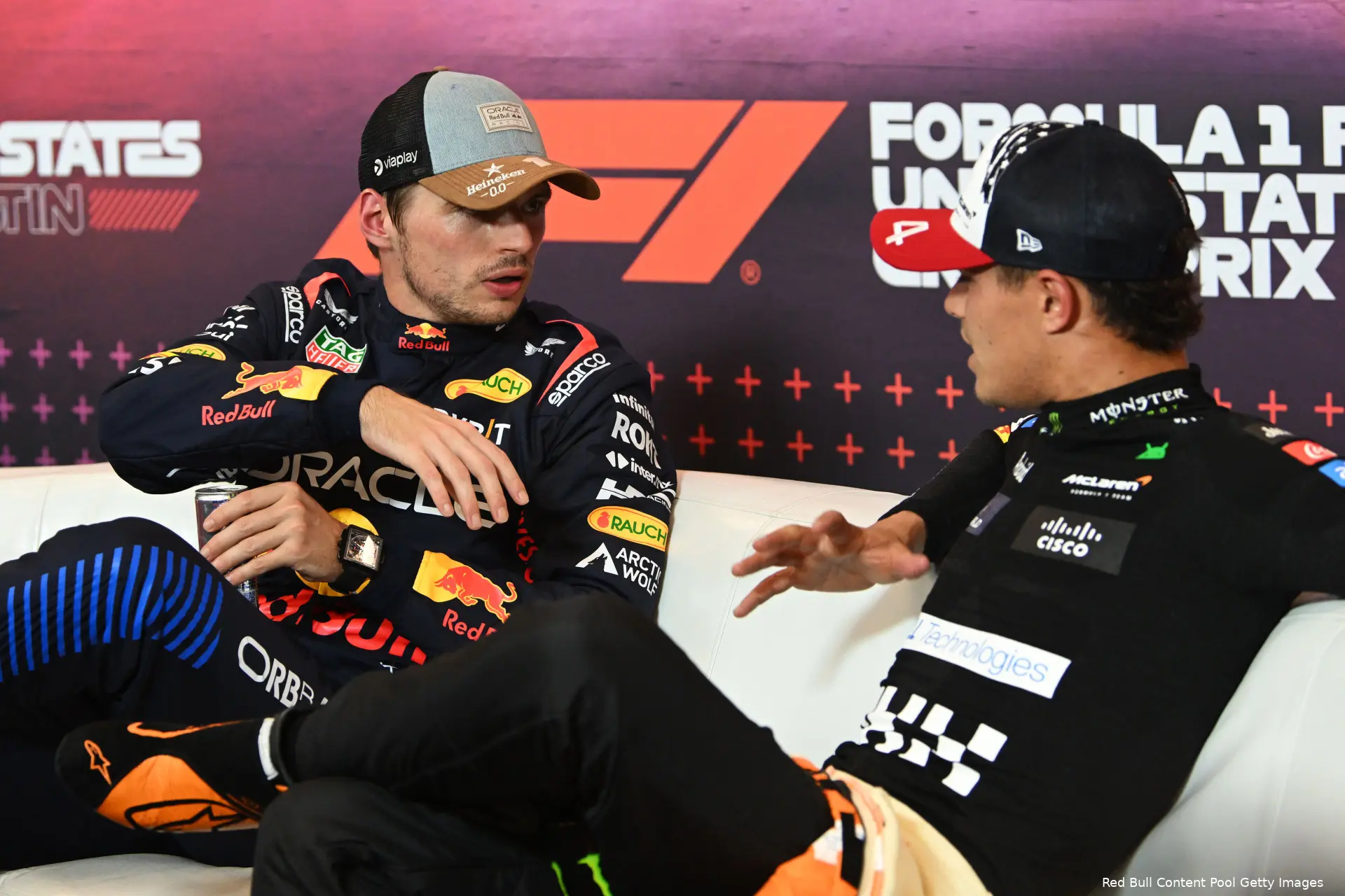 max verstappen lando norris sprintrace post sprint zaterdag cota