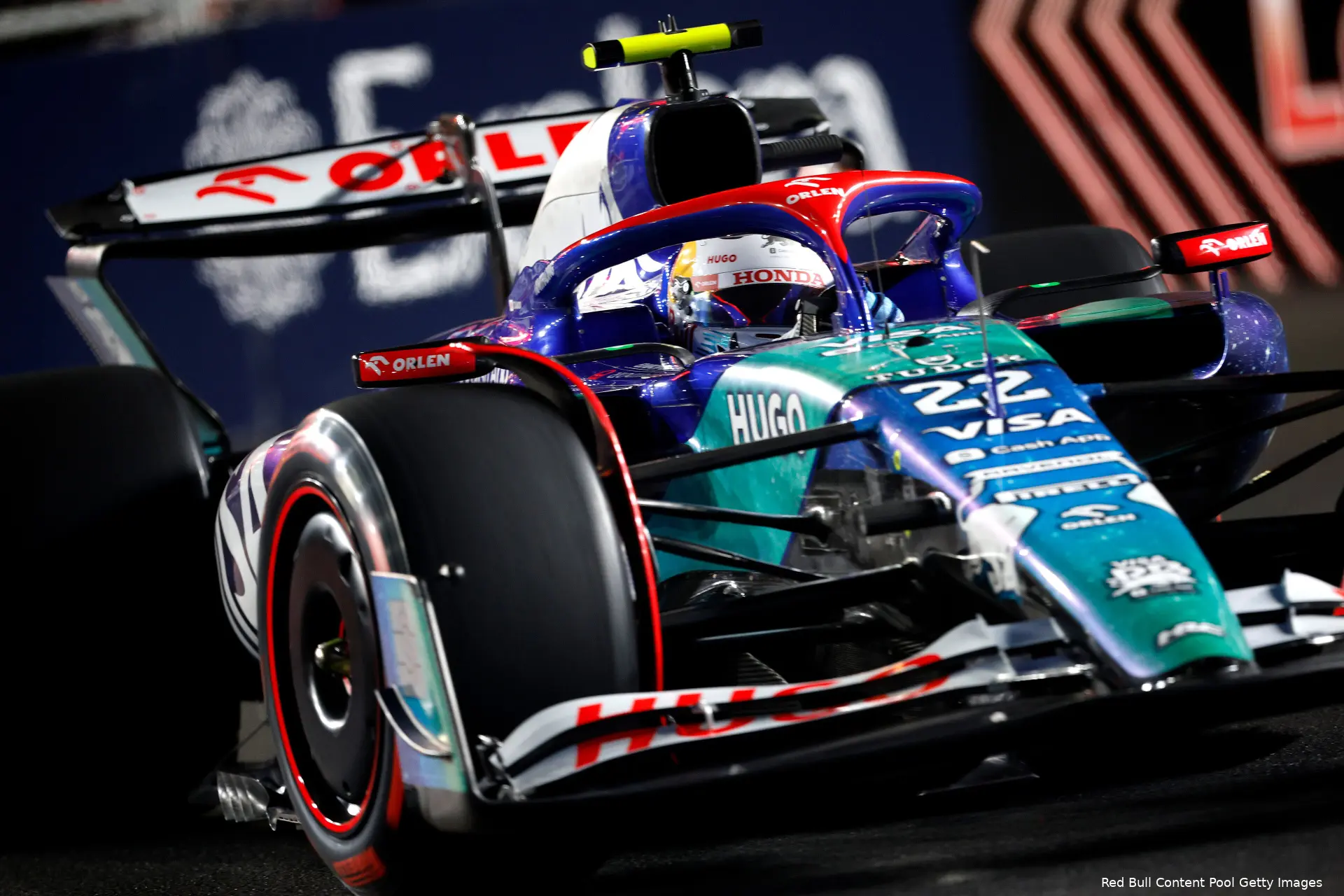 yuki tsunoda las vegas 1813 livery visa cash app rb vcarb