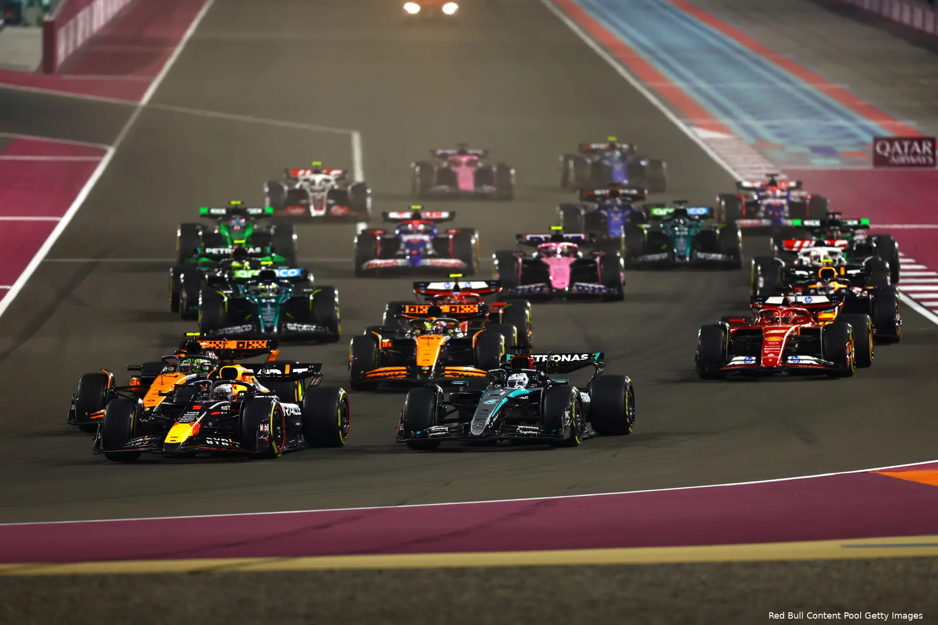 max verstappen lando norris qatar rb20 12 start 3