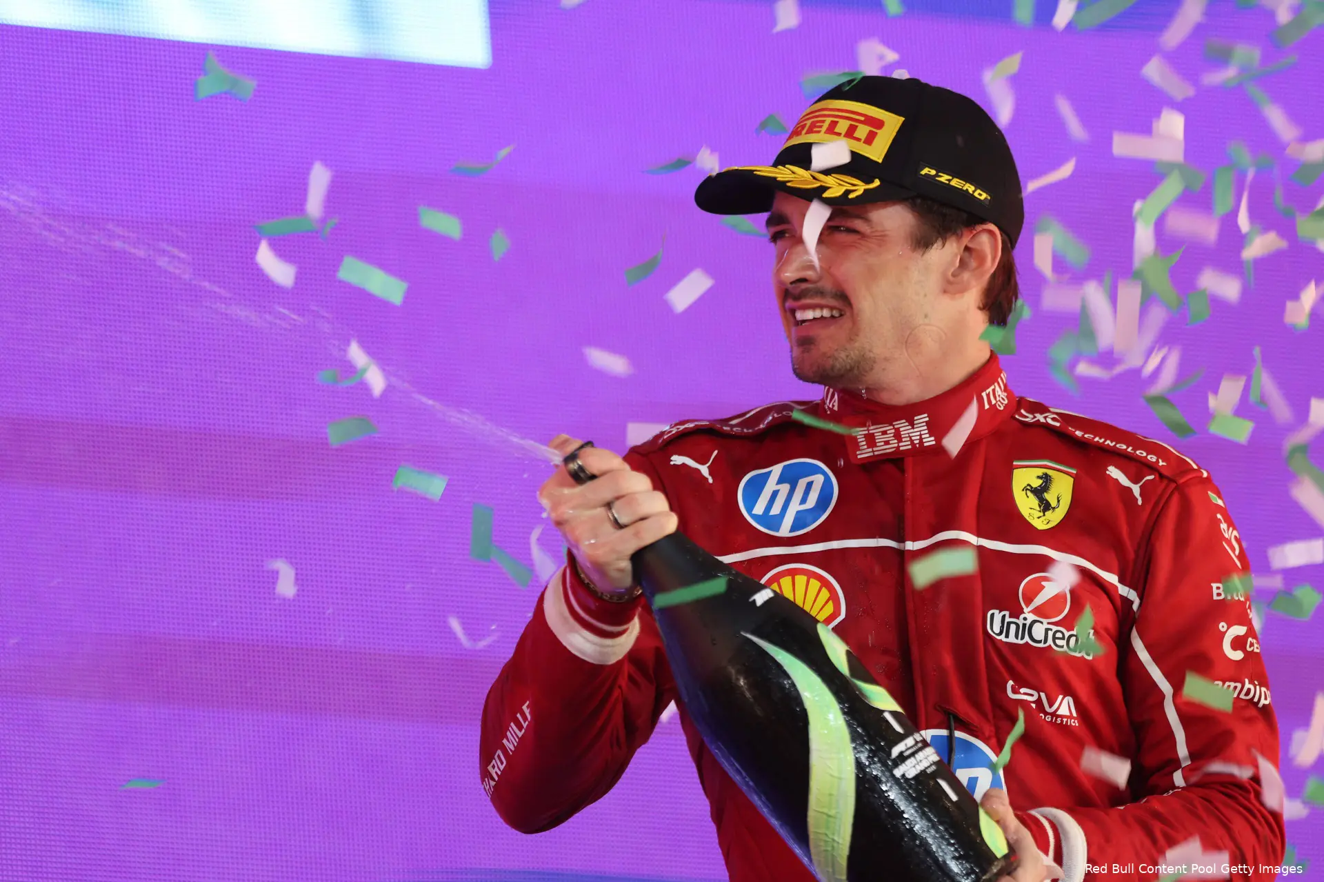 ferrari charles leclerc gp saoedi arabie 2025 zondag