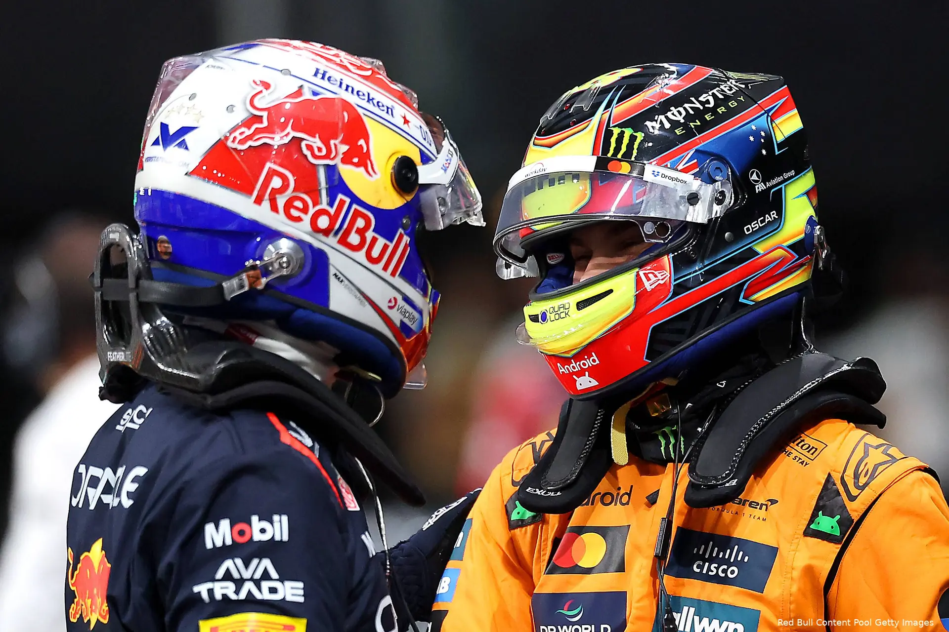 red bull racing max verstappen mclaren oscar piastri gp saoedi arabie 2025 zaterdag