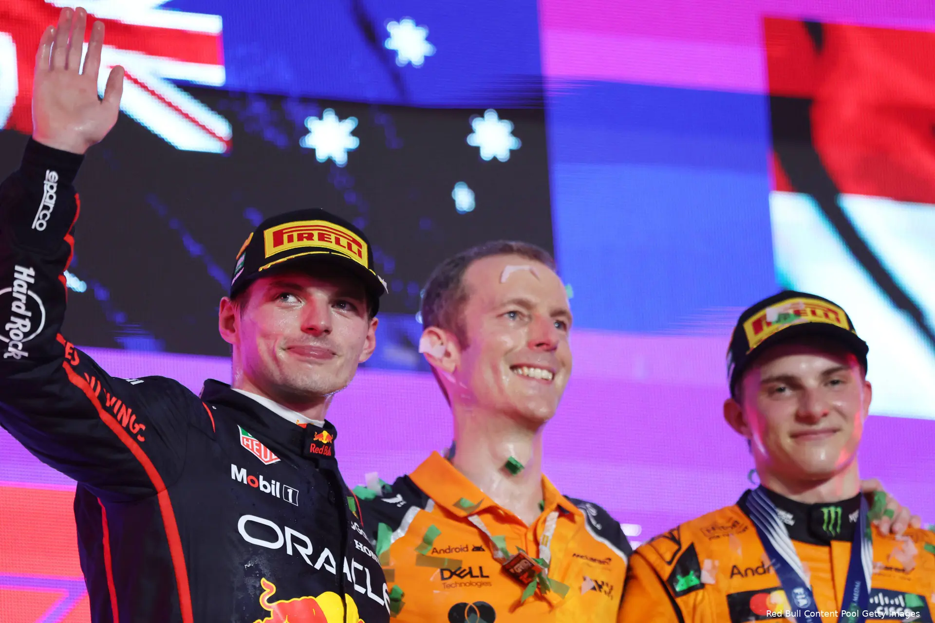 red bull racing max verstappen mclaren oscar piastri gp saoedi arabie 2025 zondag