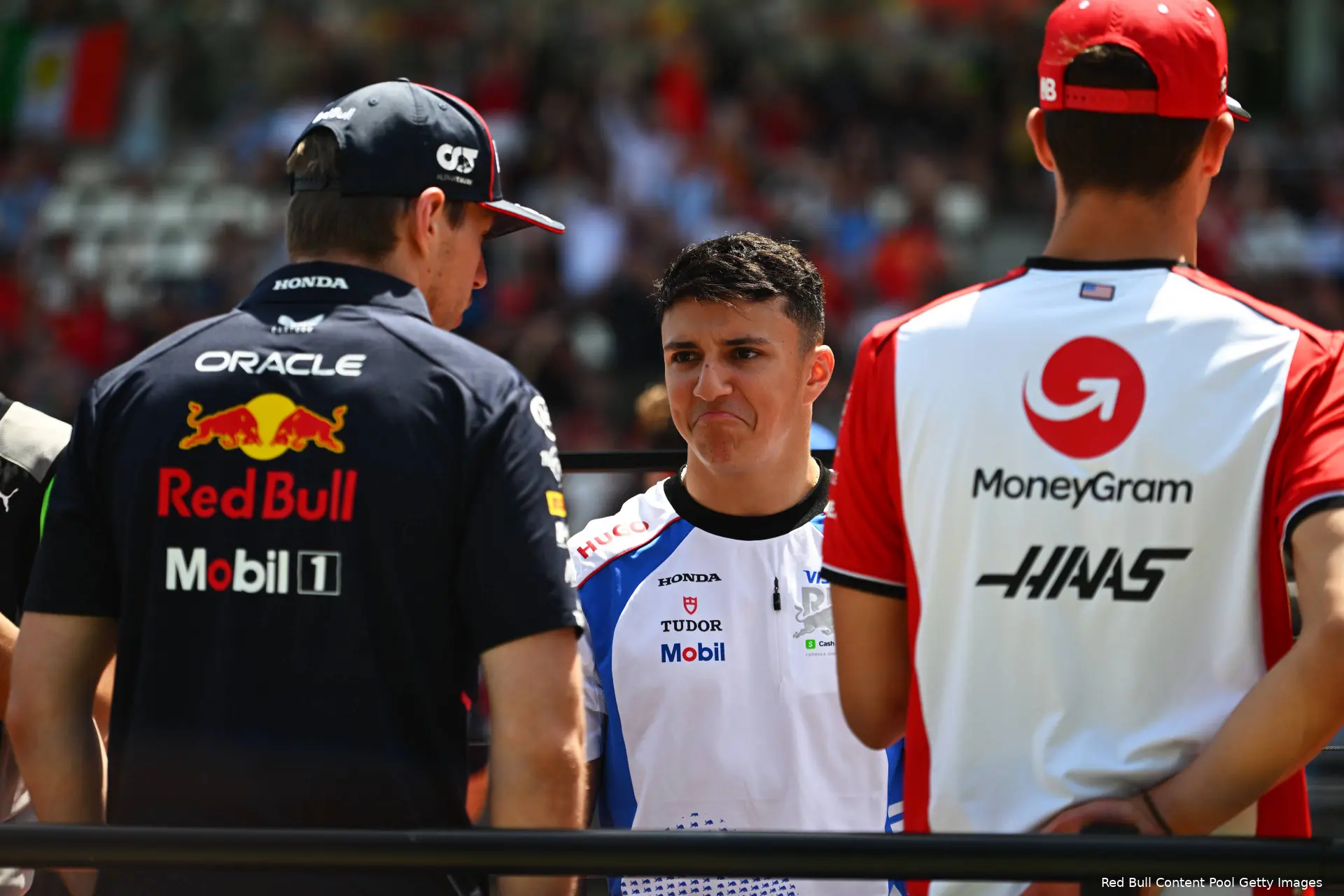 isack hadjar visa cash app racing bulls gp spanje 2025 zondag max verstappen red bull racing oliver bearman haas