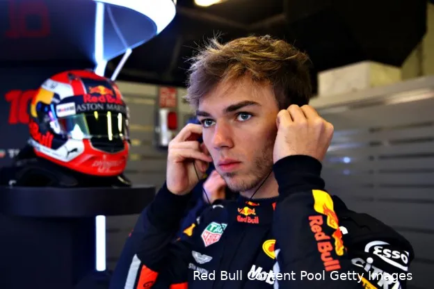 Gasly RedBull test Barcelona
