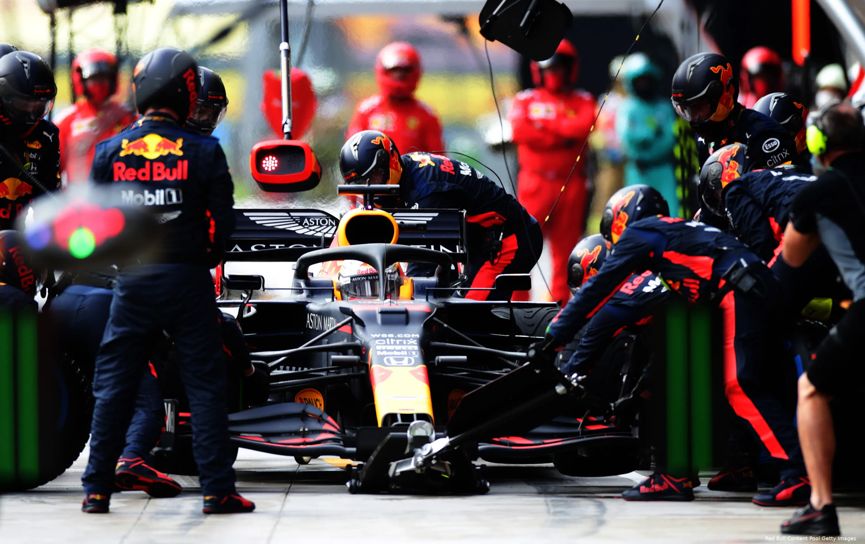 Verstappen pitstop Turkije 2020