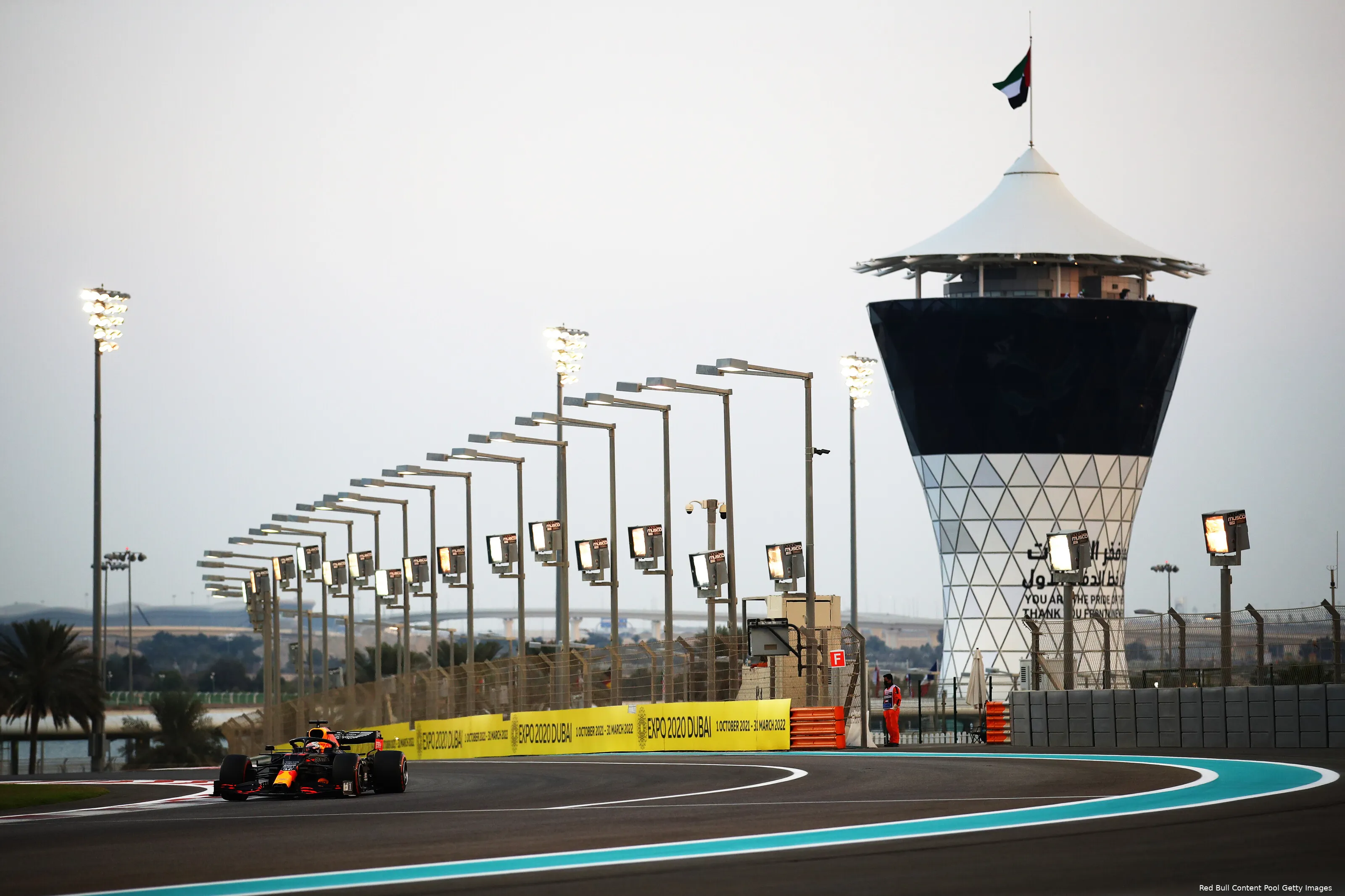 Verstappen in Abu Dhabi 2020